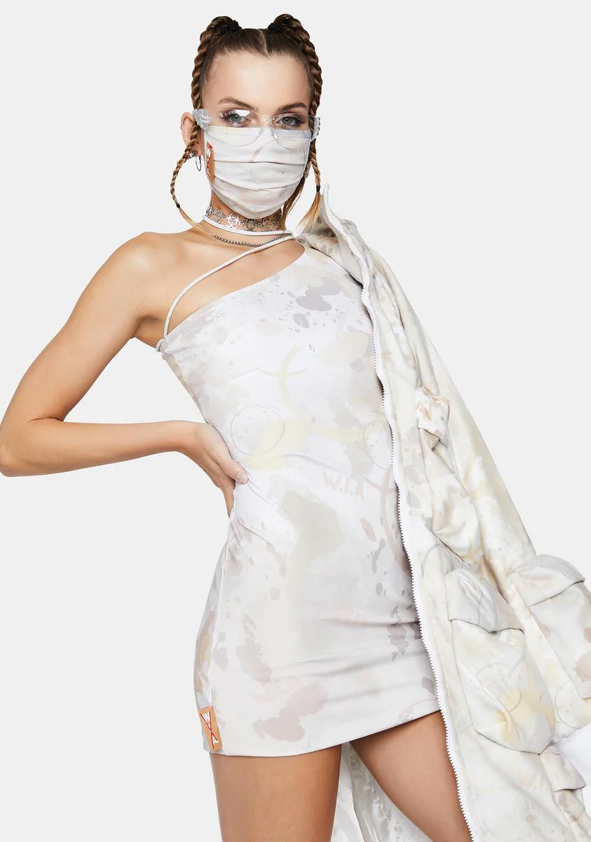 Dirty Asymmetric Mini Dress - Image 2