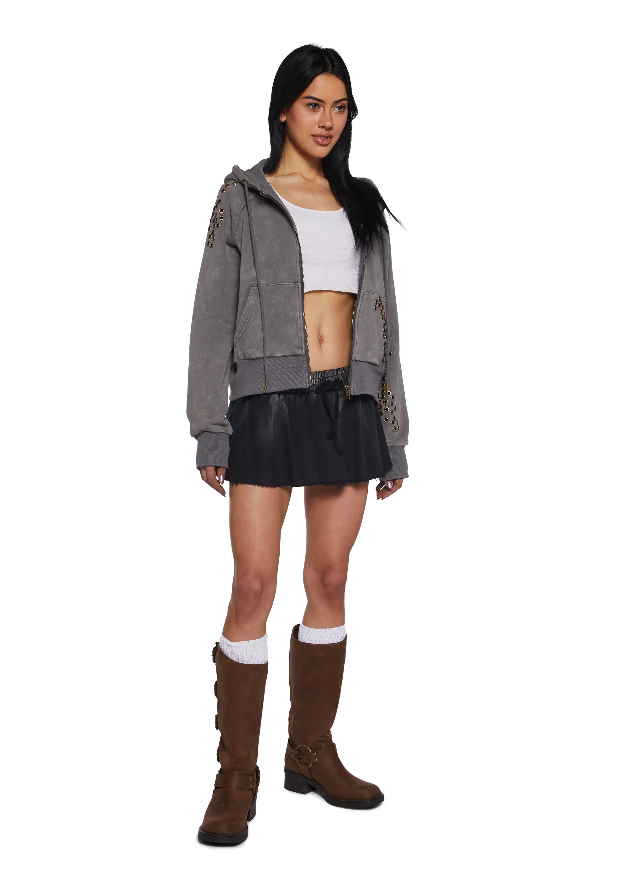 Dirty Daylight Crop Hoodie - Image 2