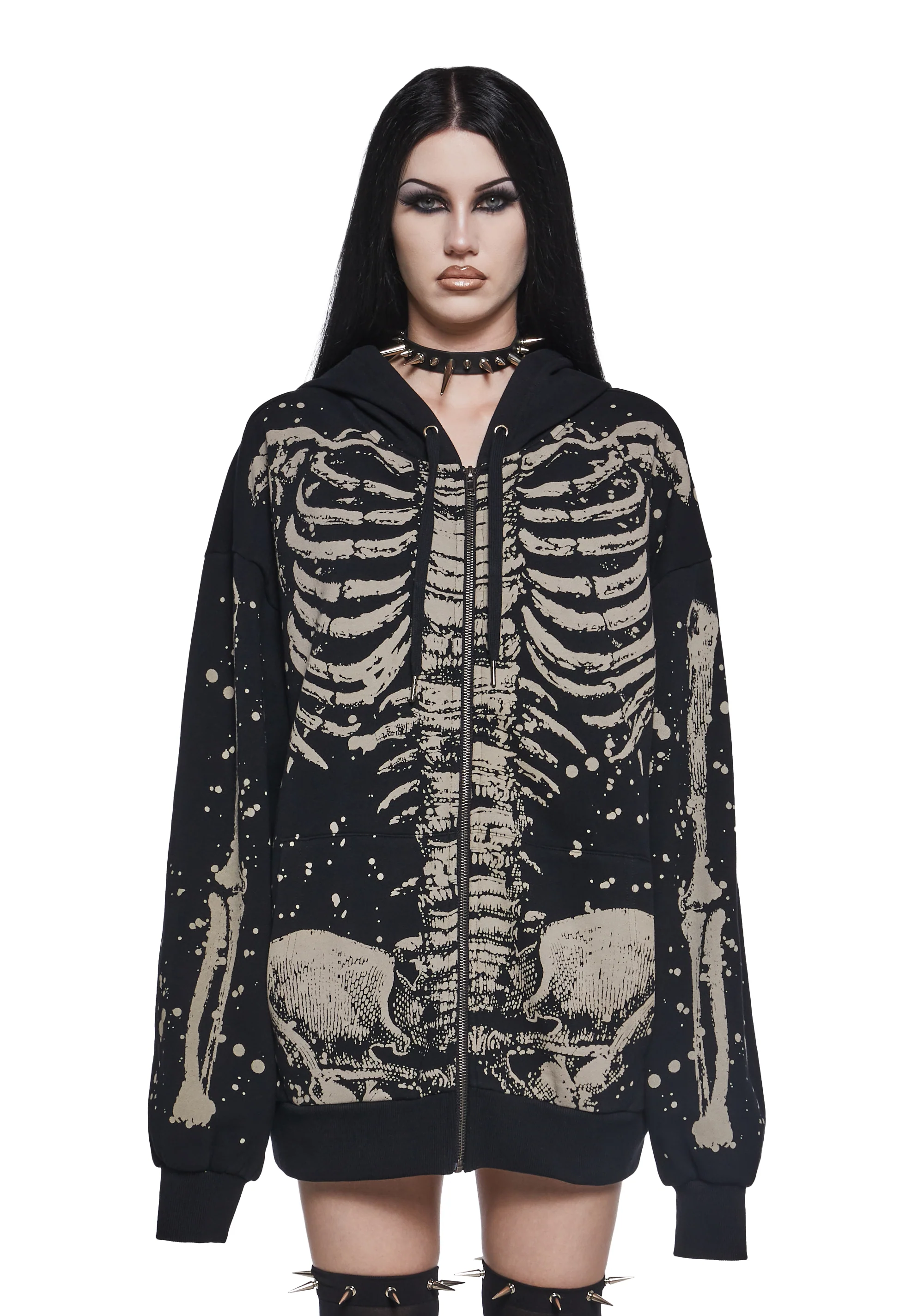 Skeleton Stories Oversized Hoodie - Image 3