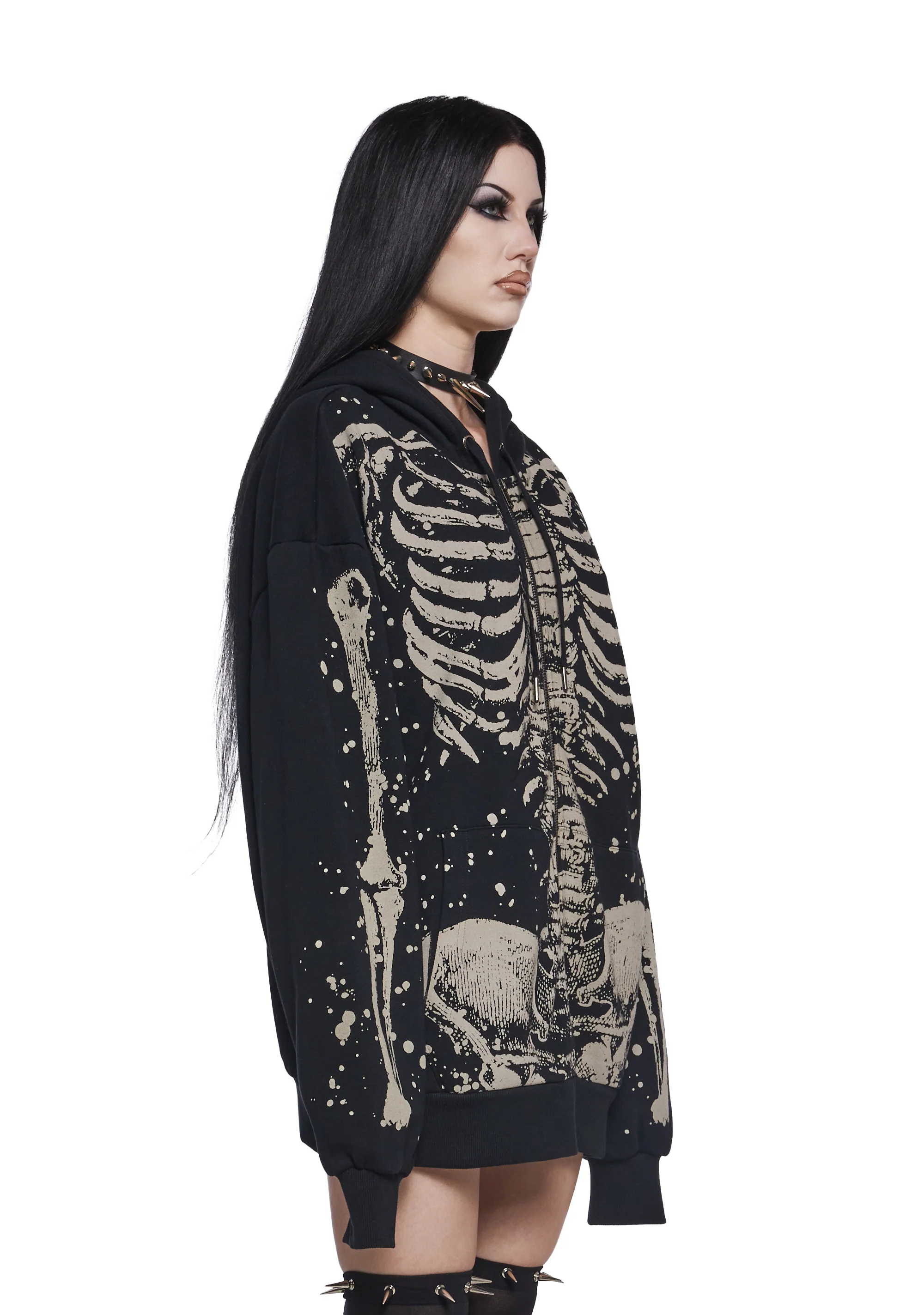 Skeleton Stories Oversized Hoodie - Image 4