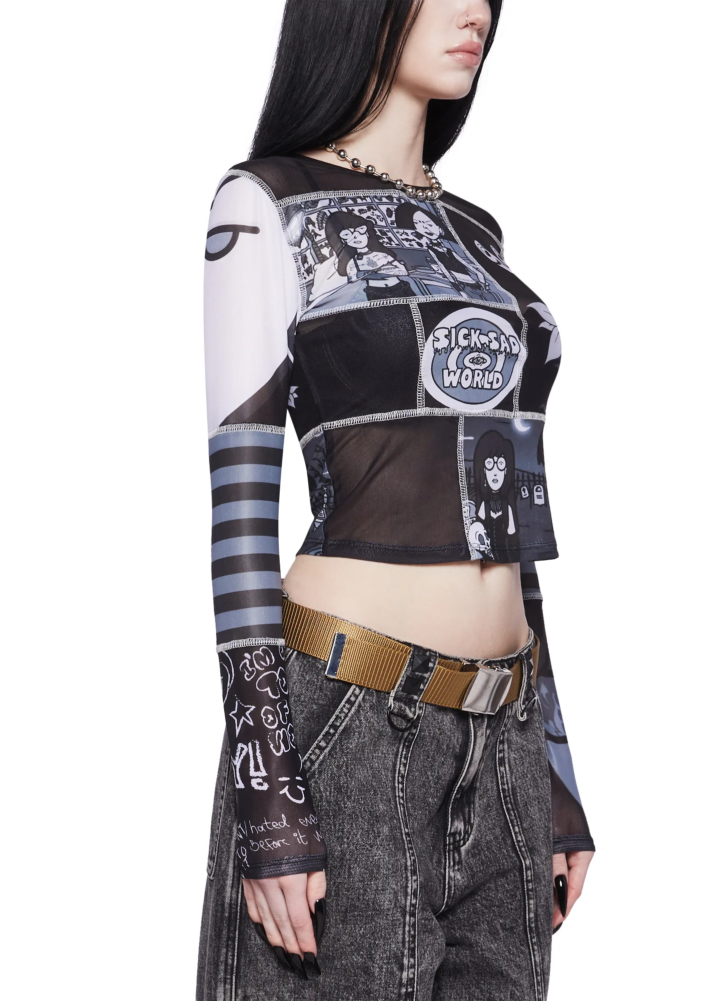 Disenchanted Buddies Mesh Top - Image 5