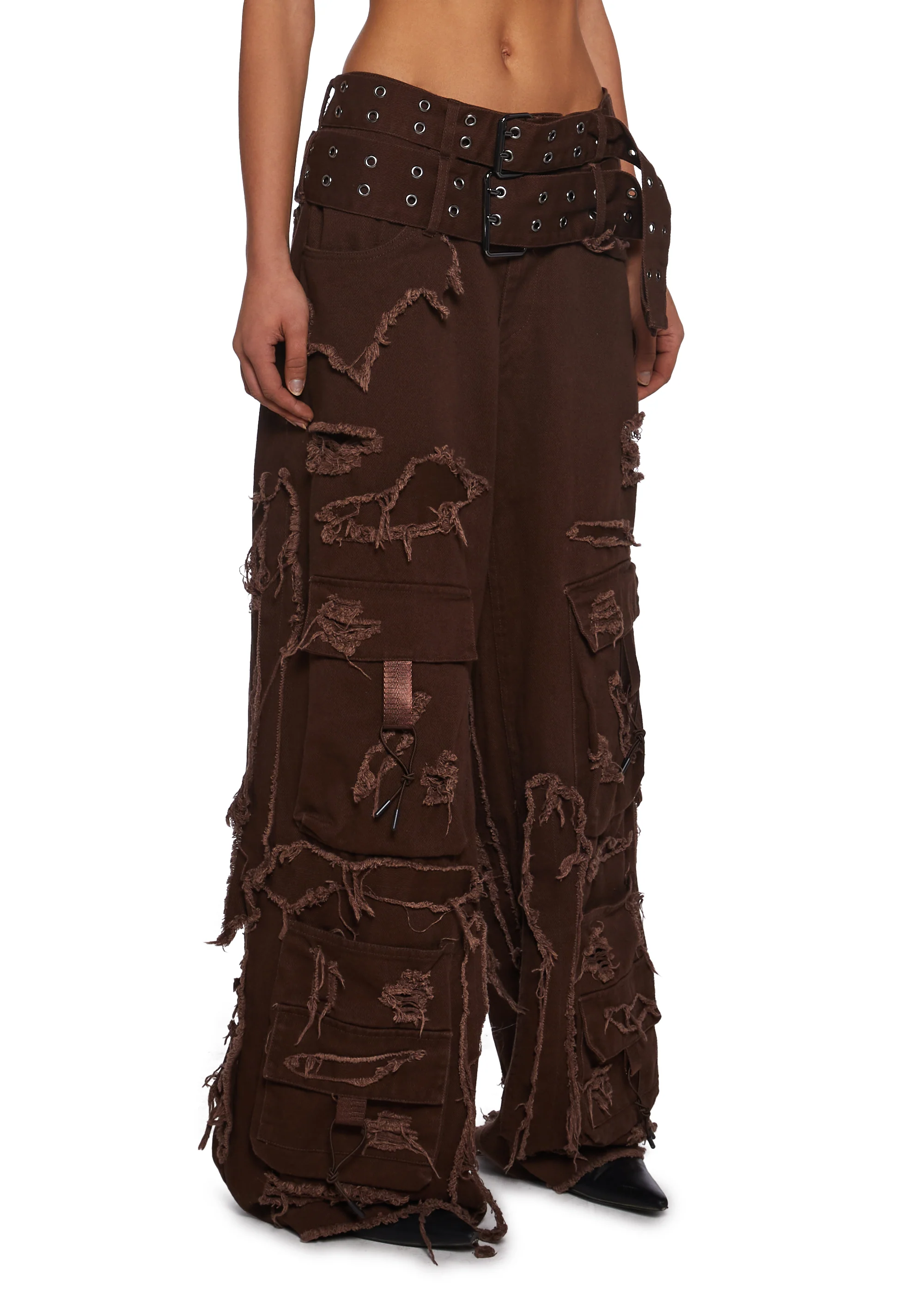 Distressed Cargo Pants - Image 3