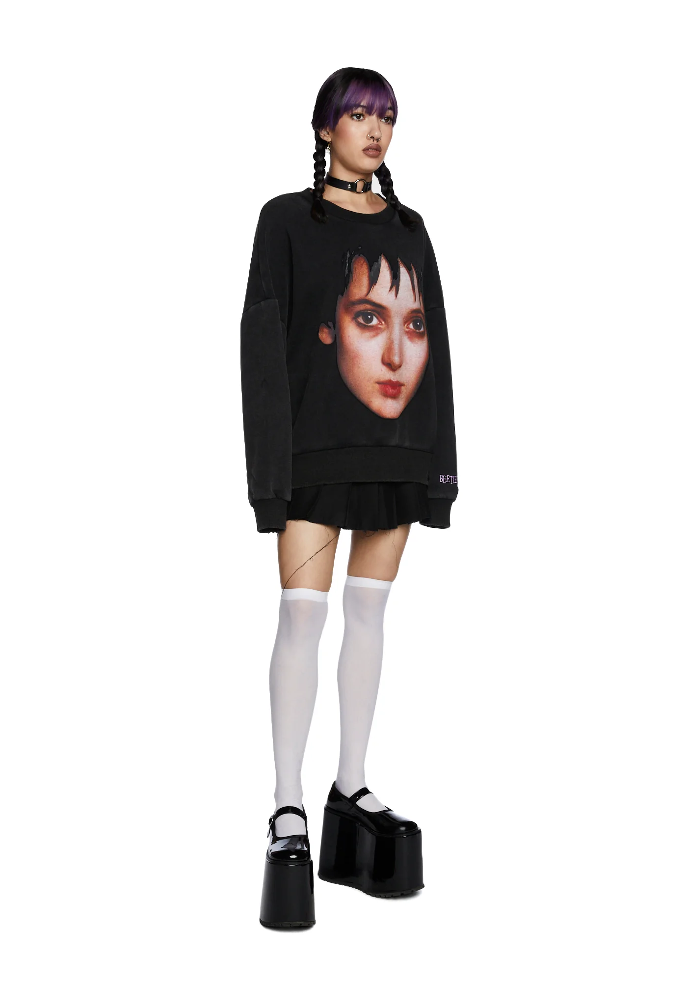 Distressed Soul Oversized Sweatshirt - Image 2