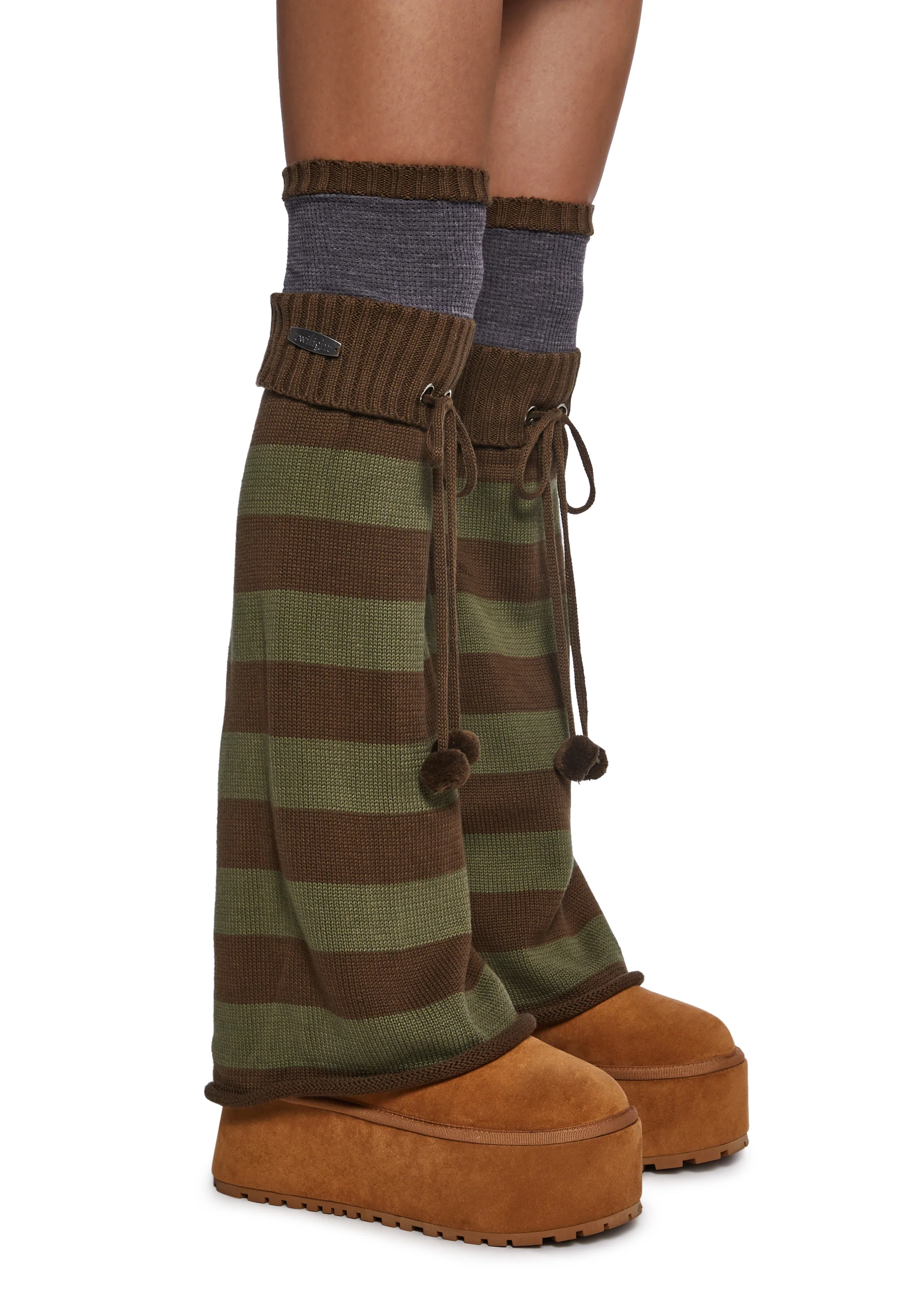 Meadow Walk Knit Leg Warmers - Image 3