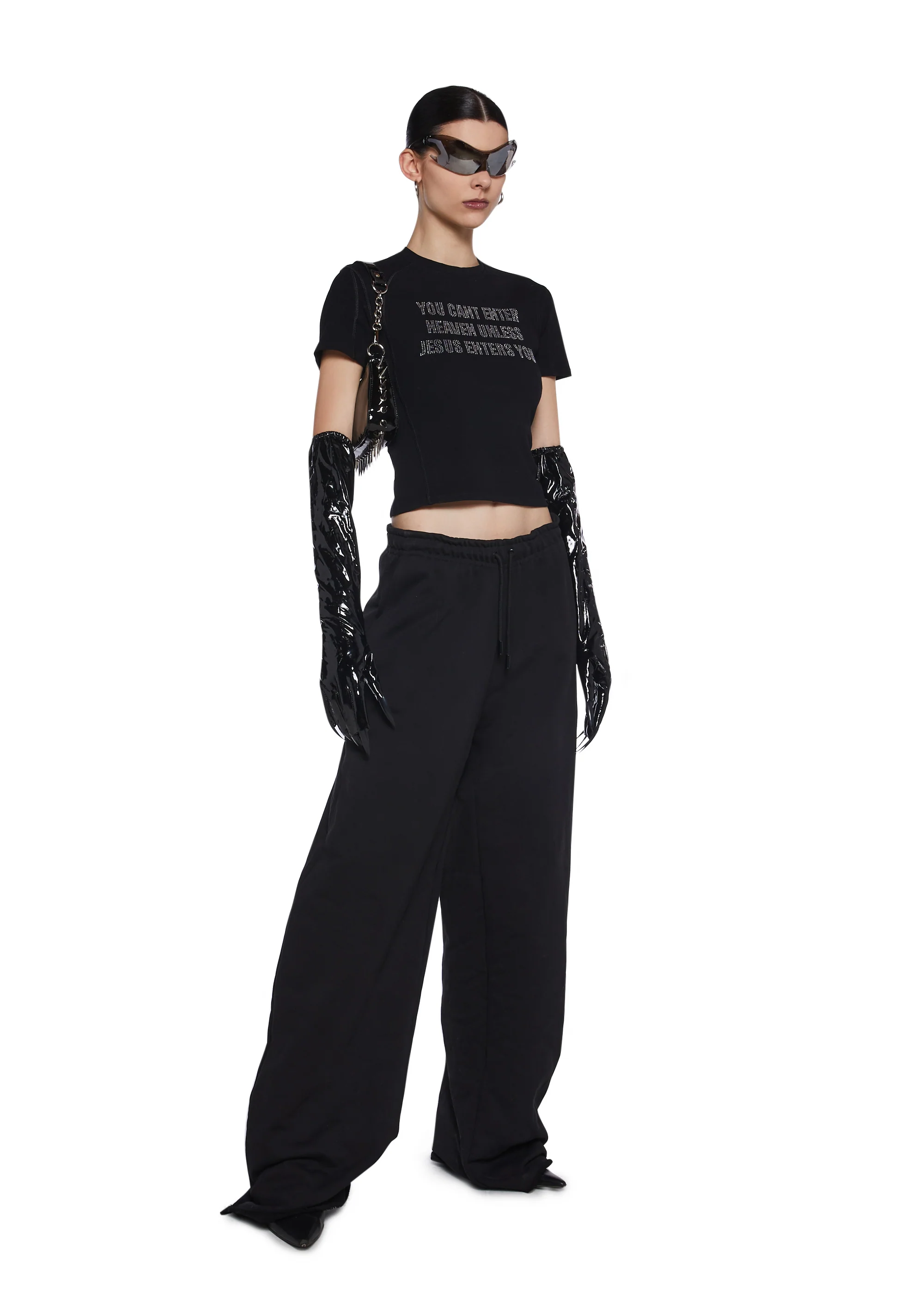 Diva Rhinestone Sweatpants - Image 6