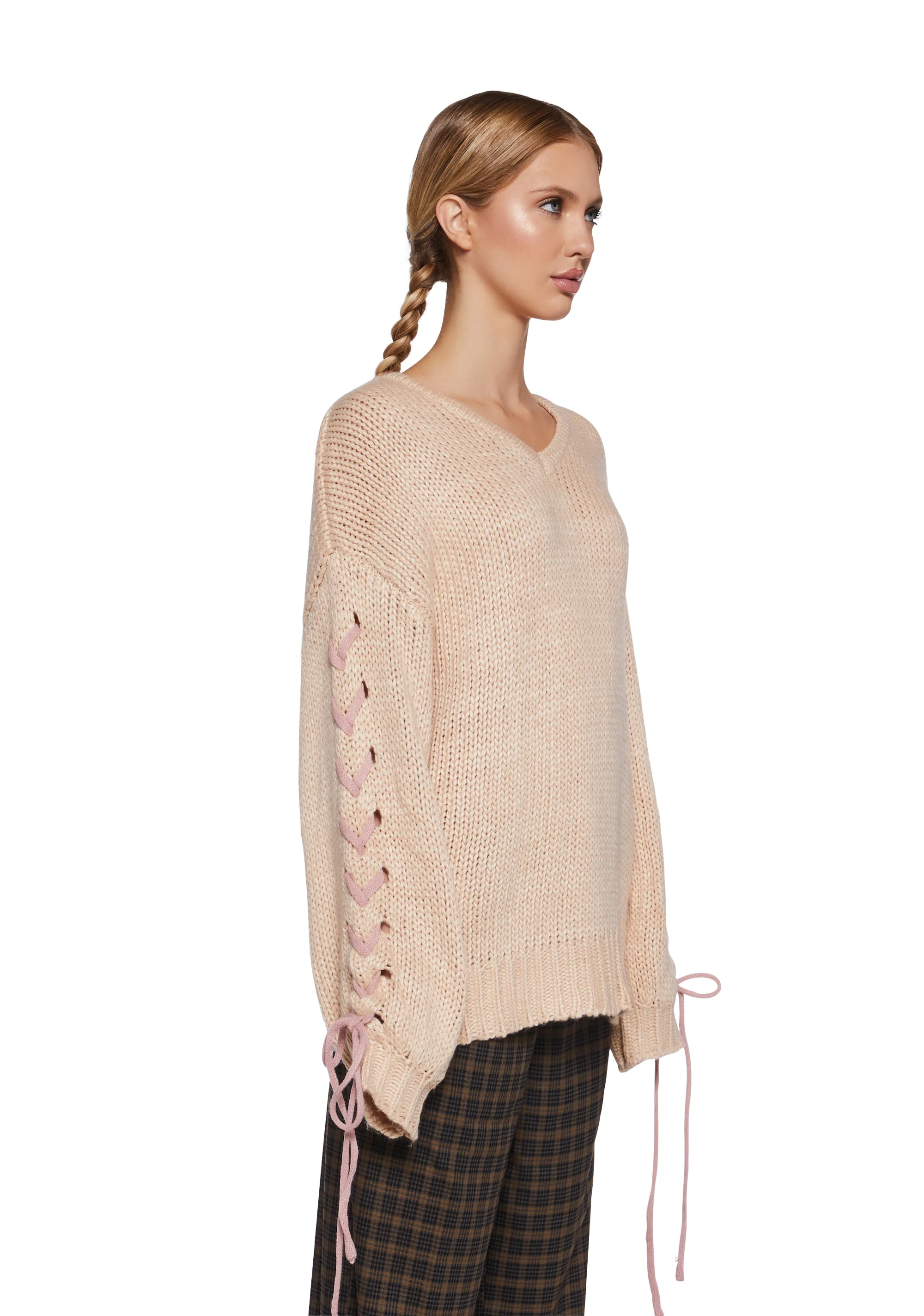 Division Vision Oversized Knit Sweater - Image 3