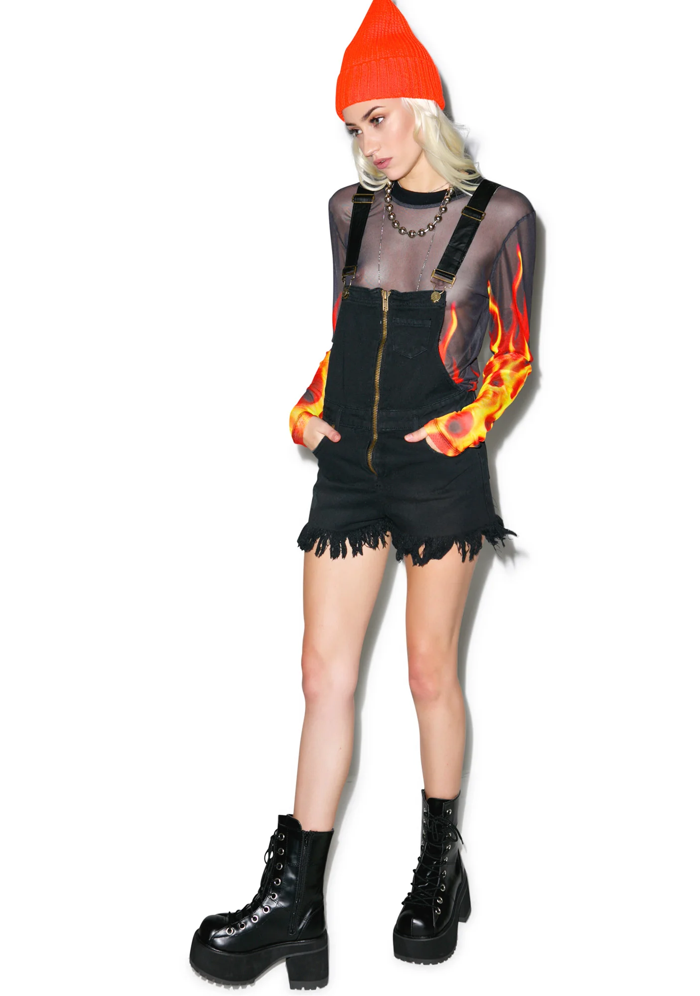 Doin' Werk Onyx Shortalls - Image 2