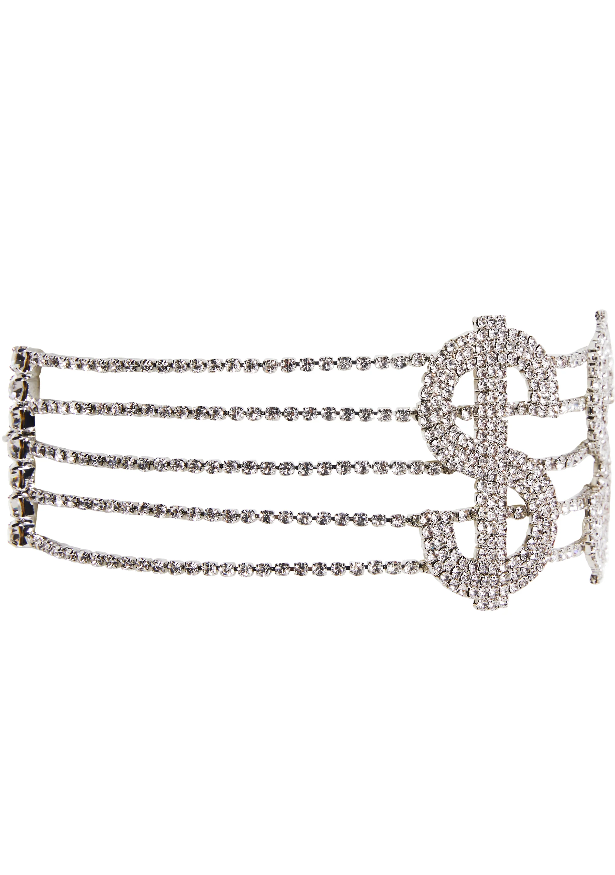 Dollar Signs Crystal Choker - Image 2