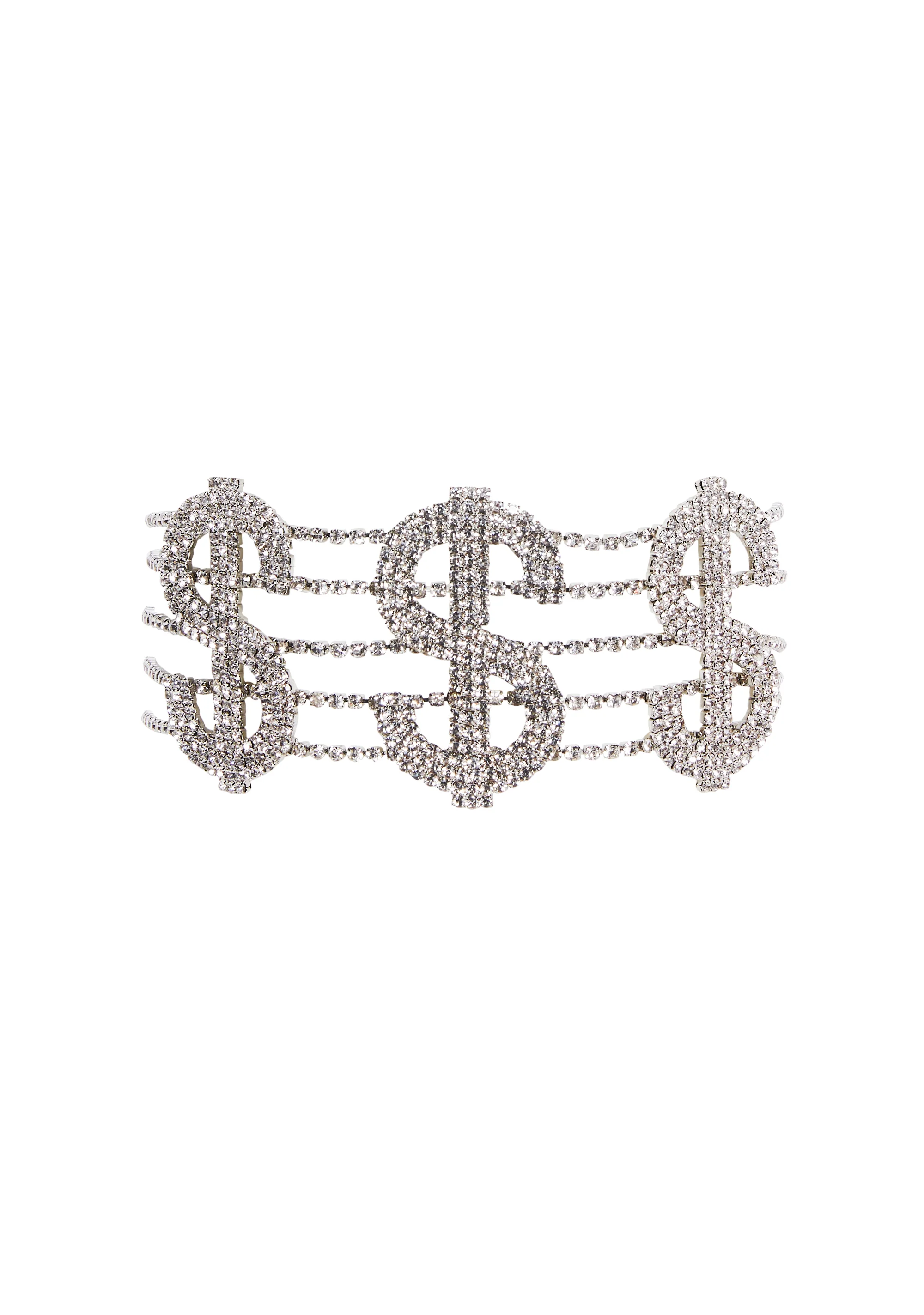 Dollar Signs Crystal Choker - Image 3