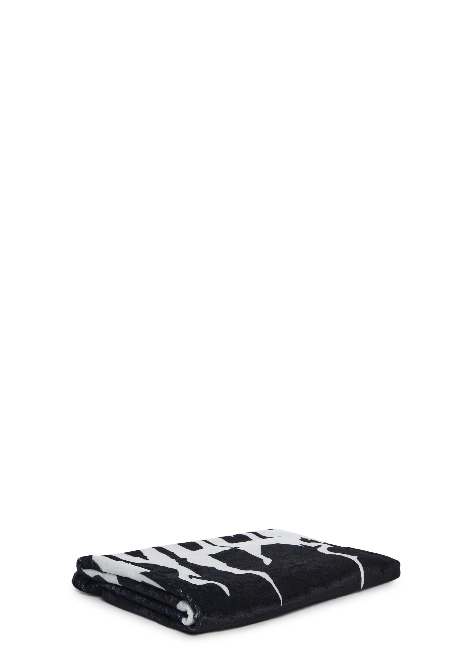 Dolls Kill Logo Blanket - Black - Image 3