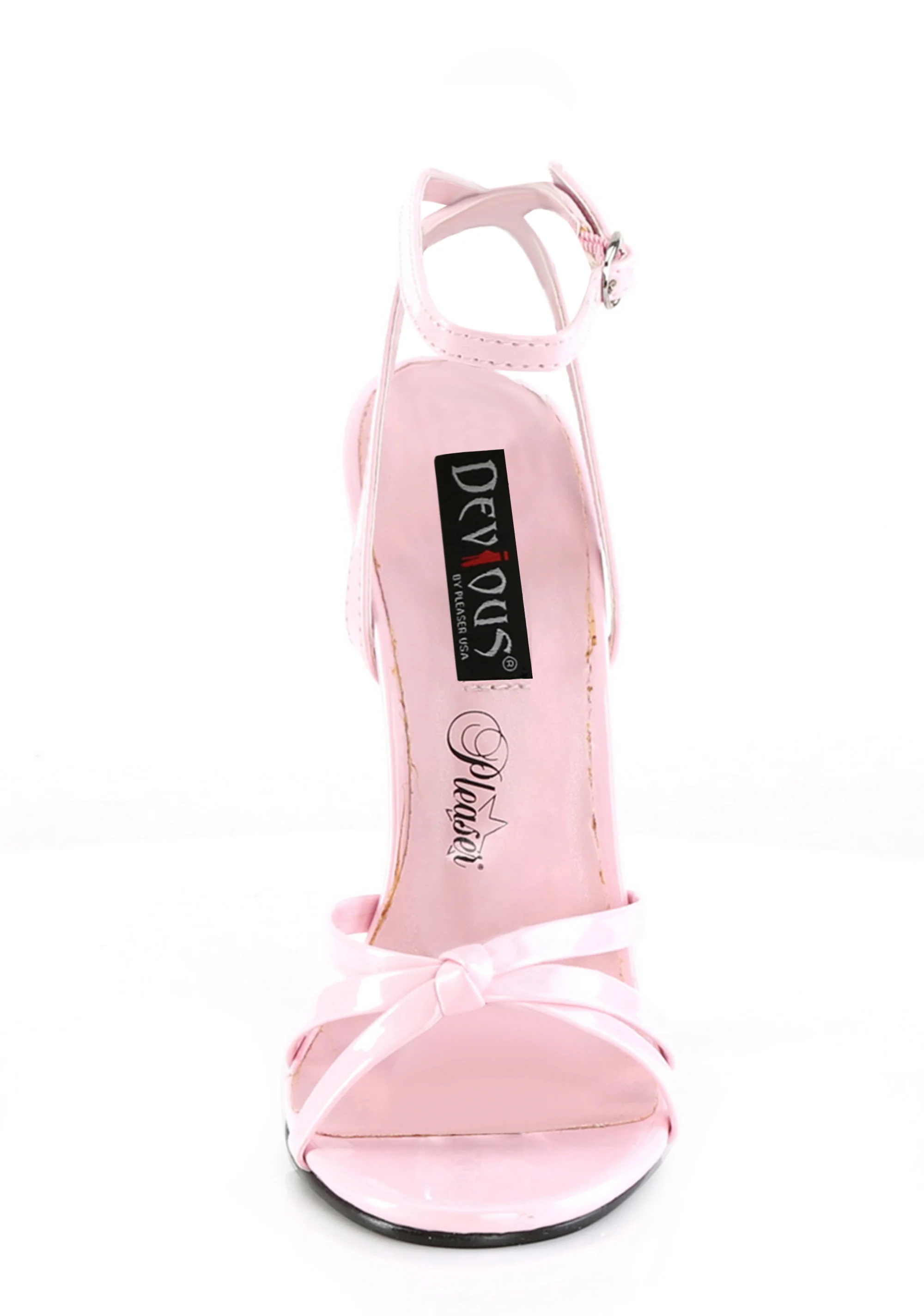 Domina-108 Strappy Ankle Wrap Sandals-Baby Pink - Image 3