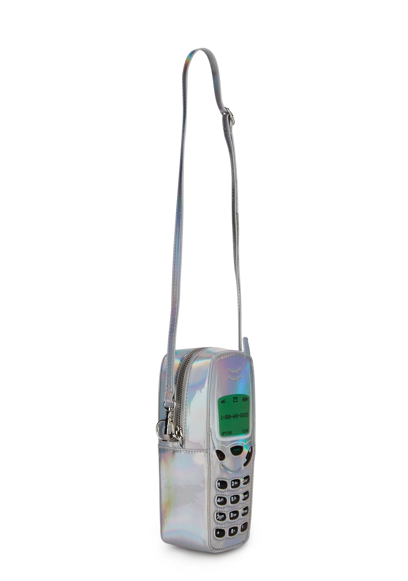 Don't Call Me Crossbody Bag - Silver - Image 3