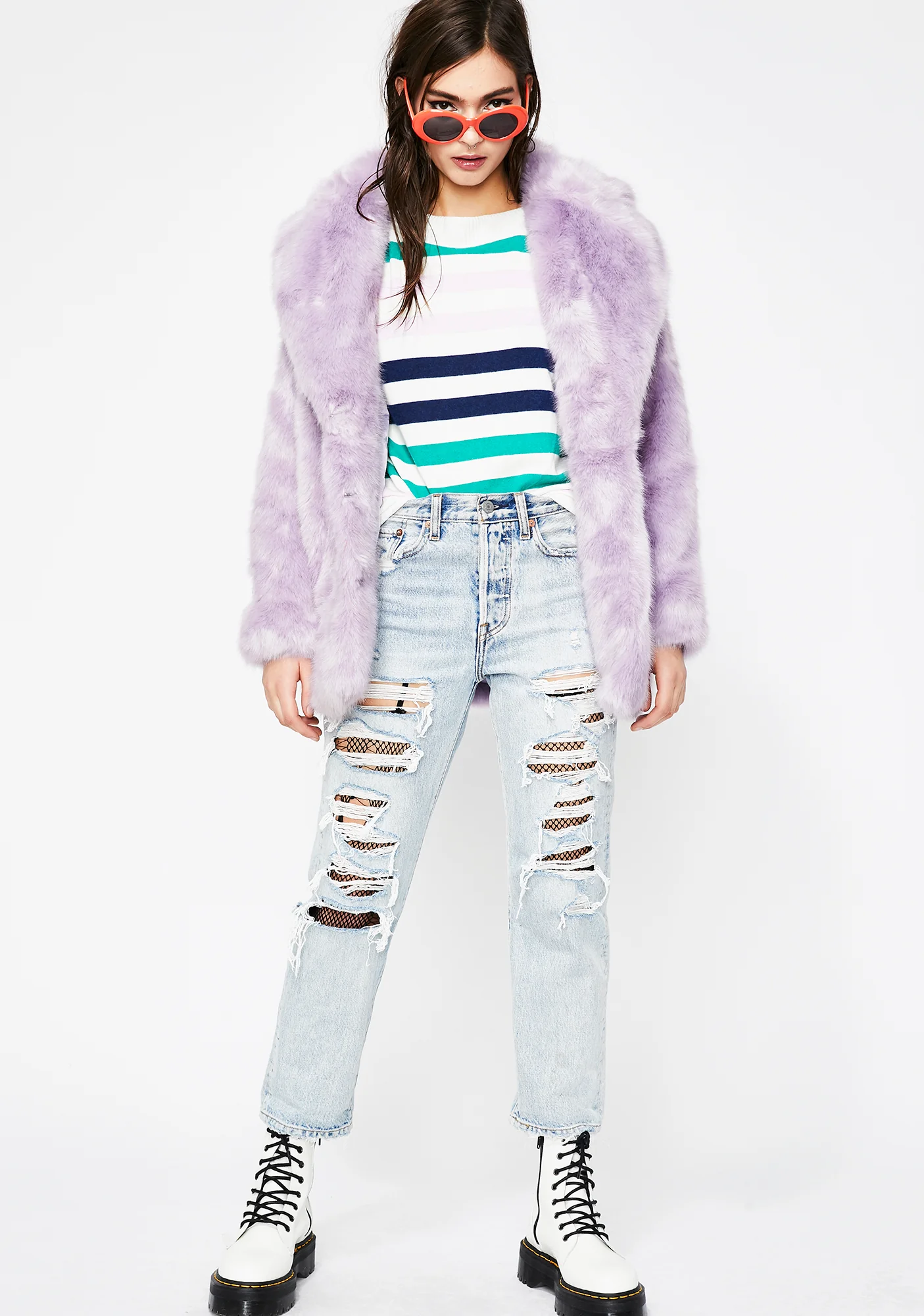 Don't Push My Buttons Stripe Sweater - Image 3