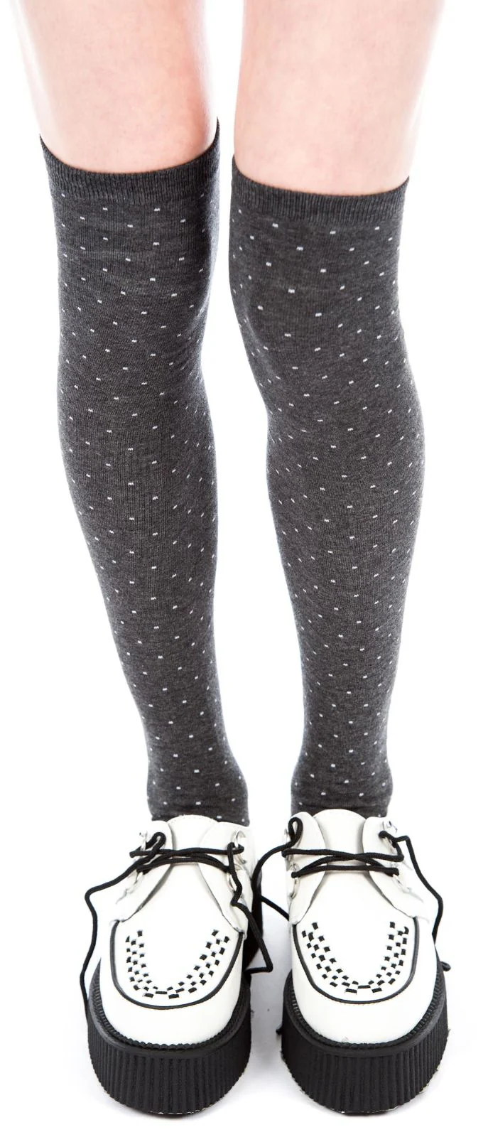 Dot Thigh High Socks - Image 3