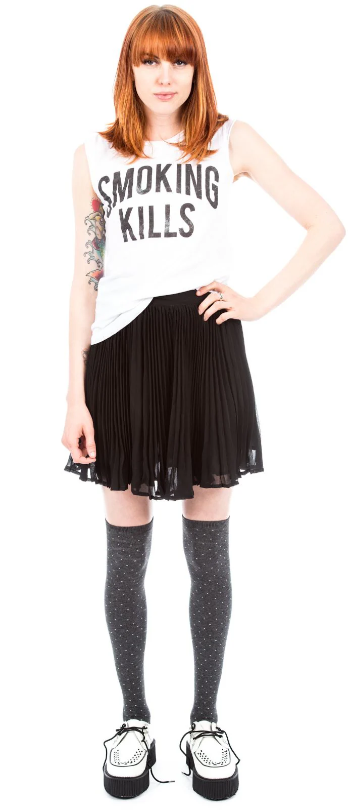 Dot Thigh High Socks - Image 6
