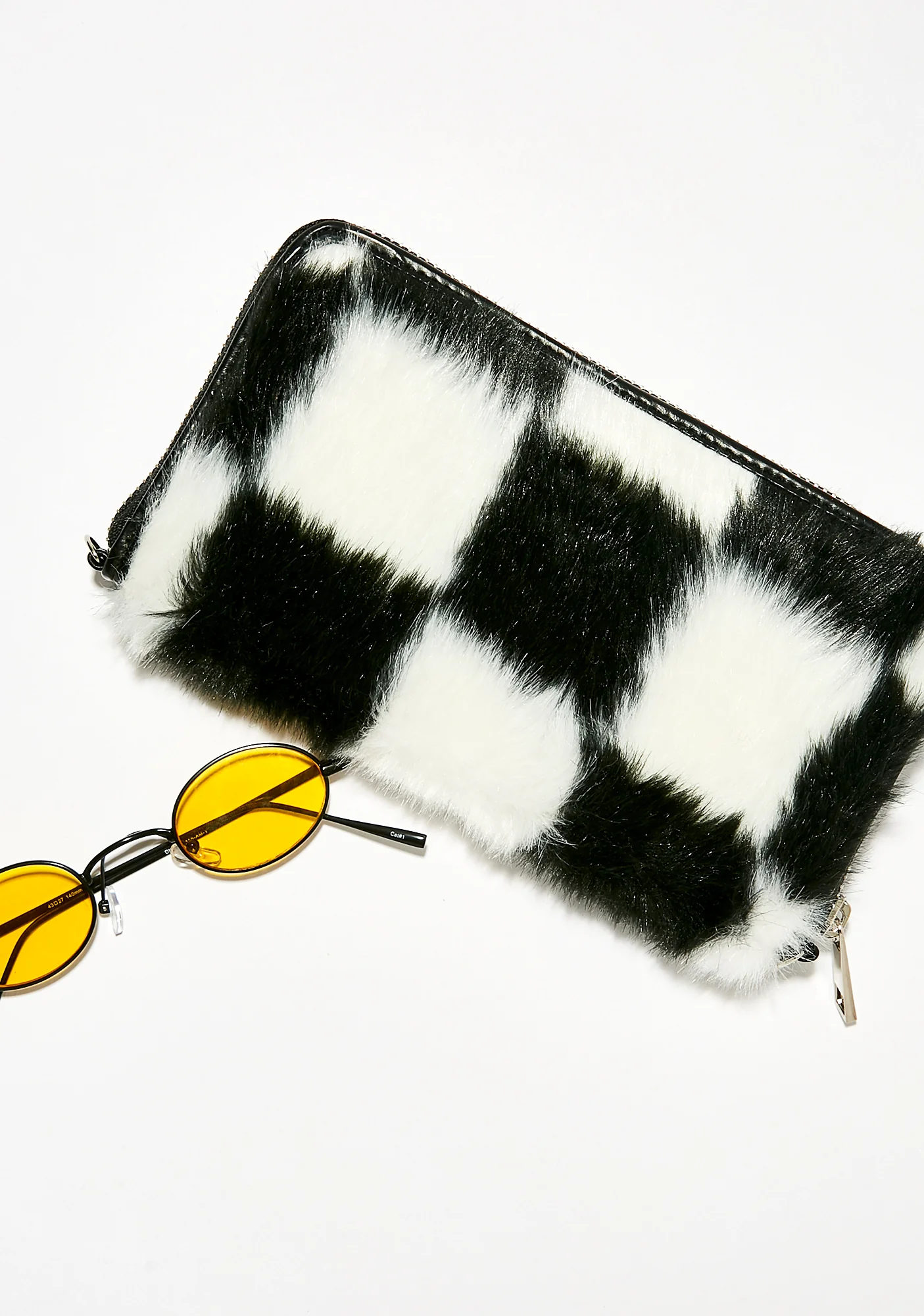 Double Check Faux Fur Wallet - Image 3