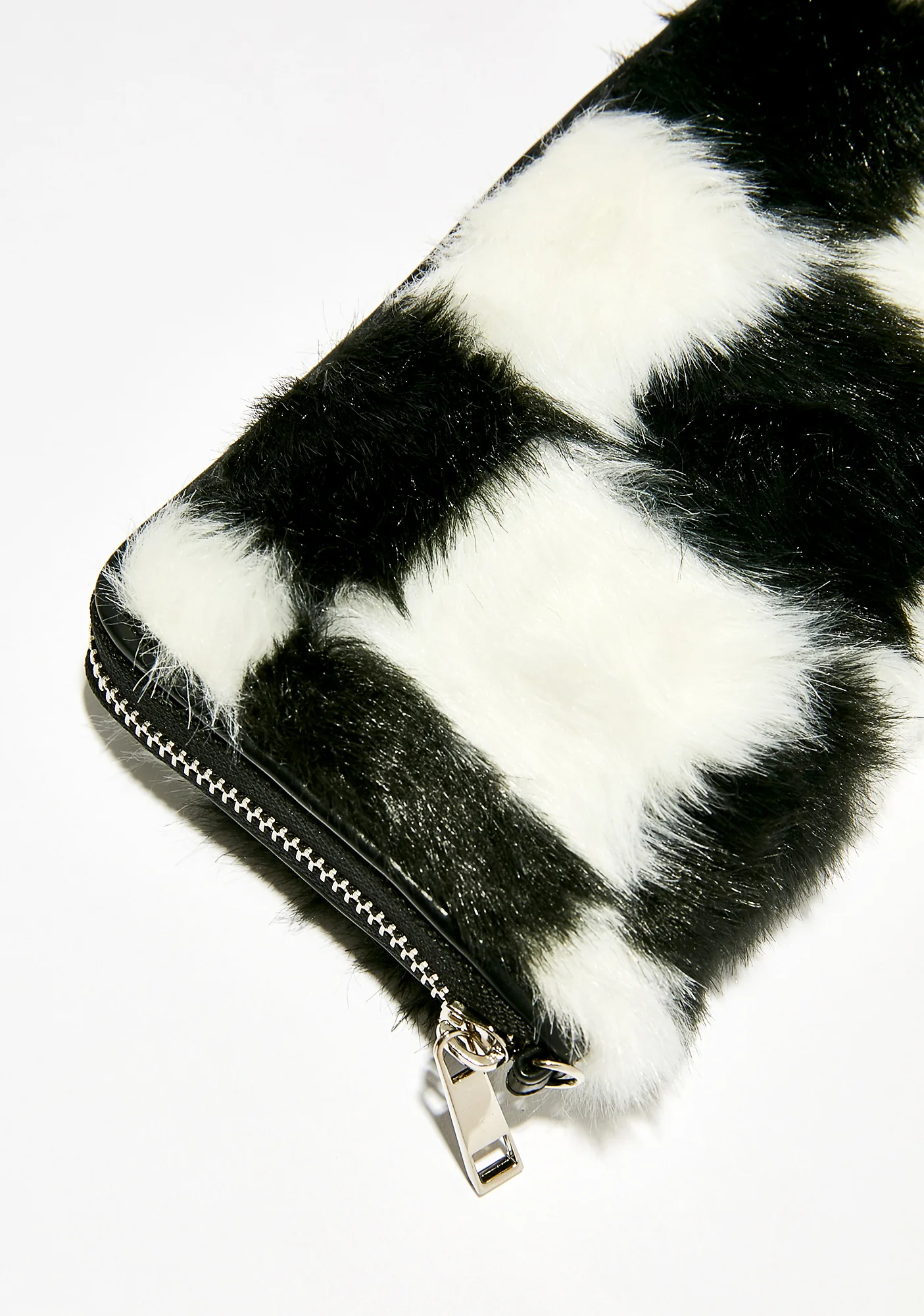 Double Check Faux Fur Wallet - Image 4