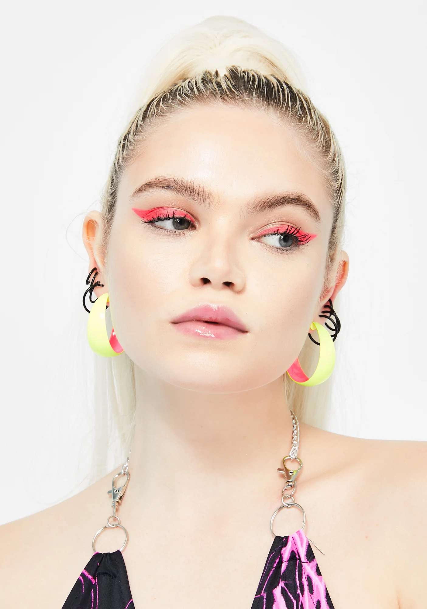 Double Or Nothin' Neon Earrings - Image 3