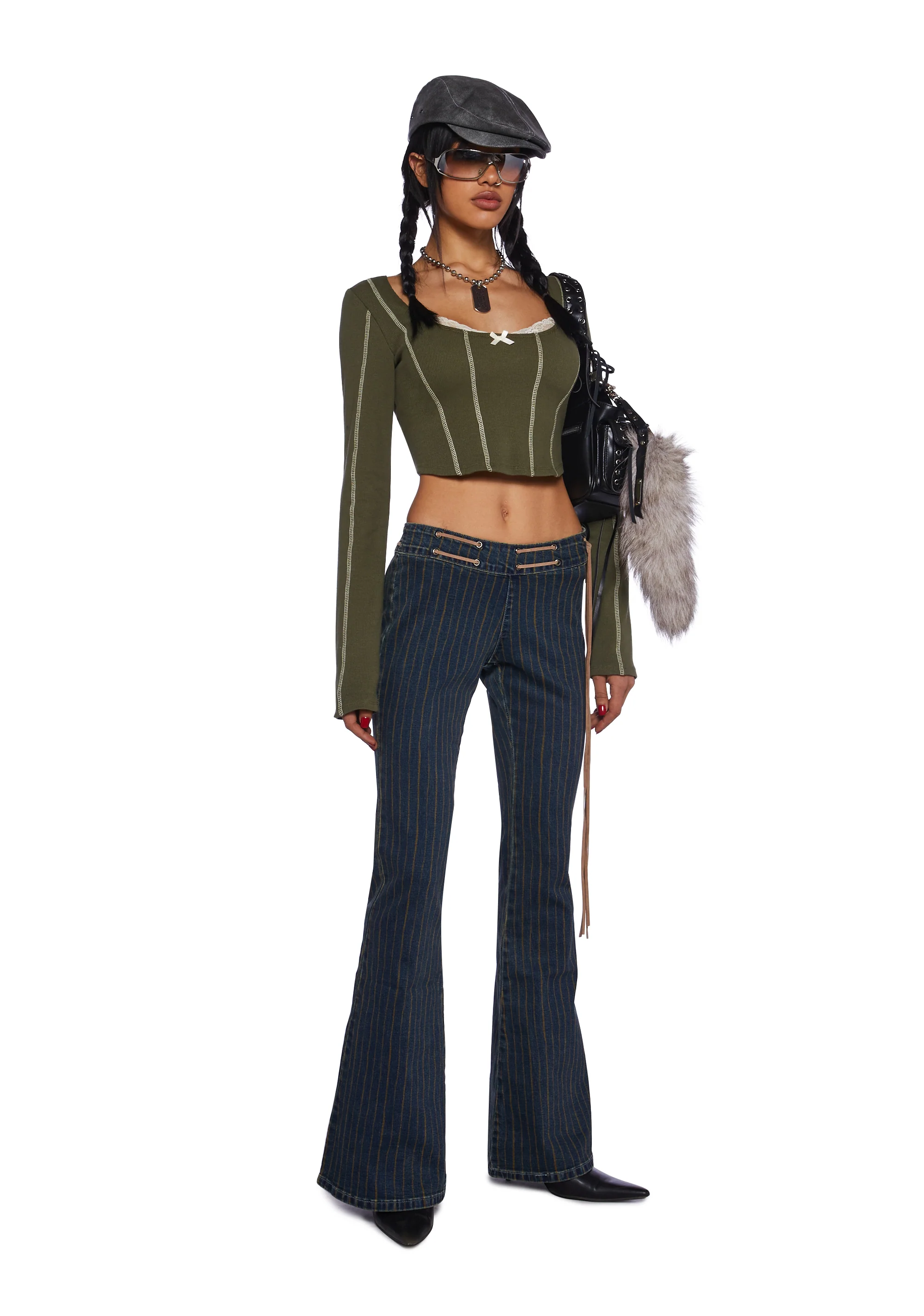 Double Trouble Pinstripe Jeans - Image 2