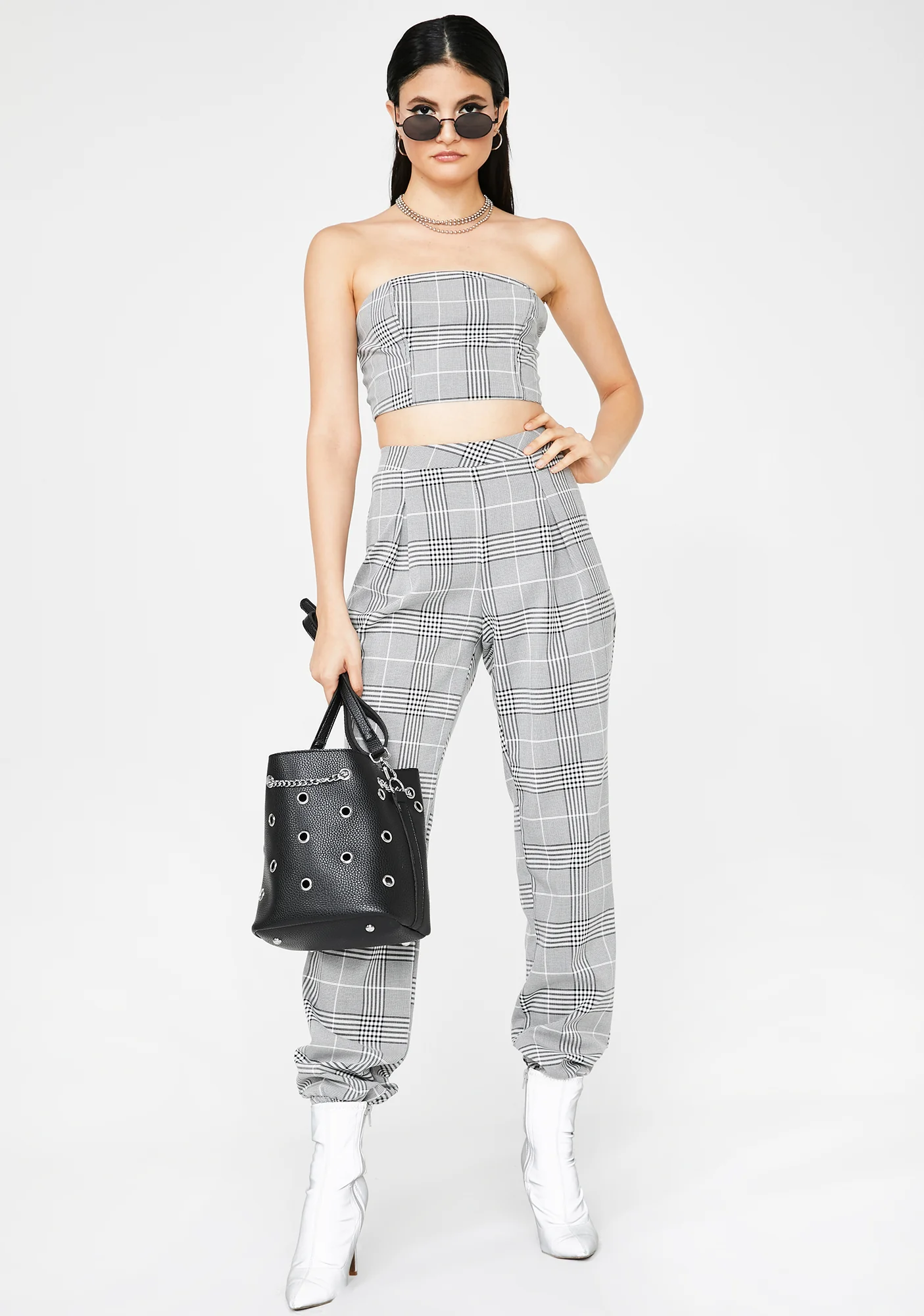 Down To Bizzness Plaid Set - Image 3