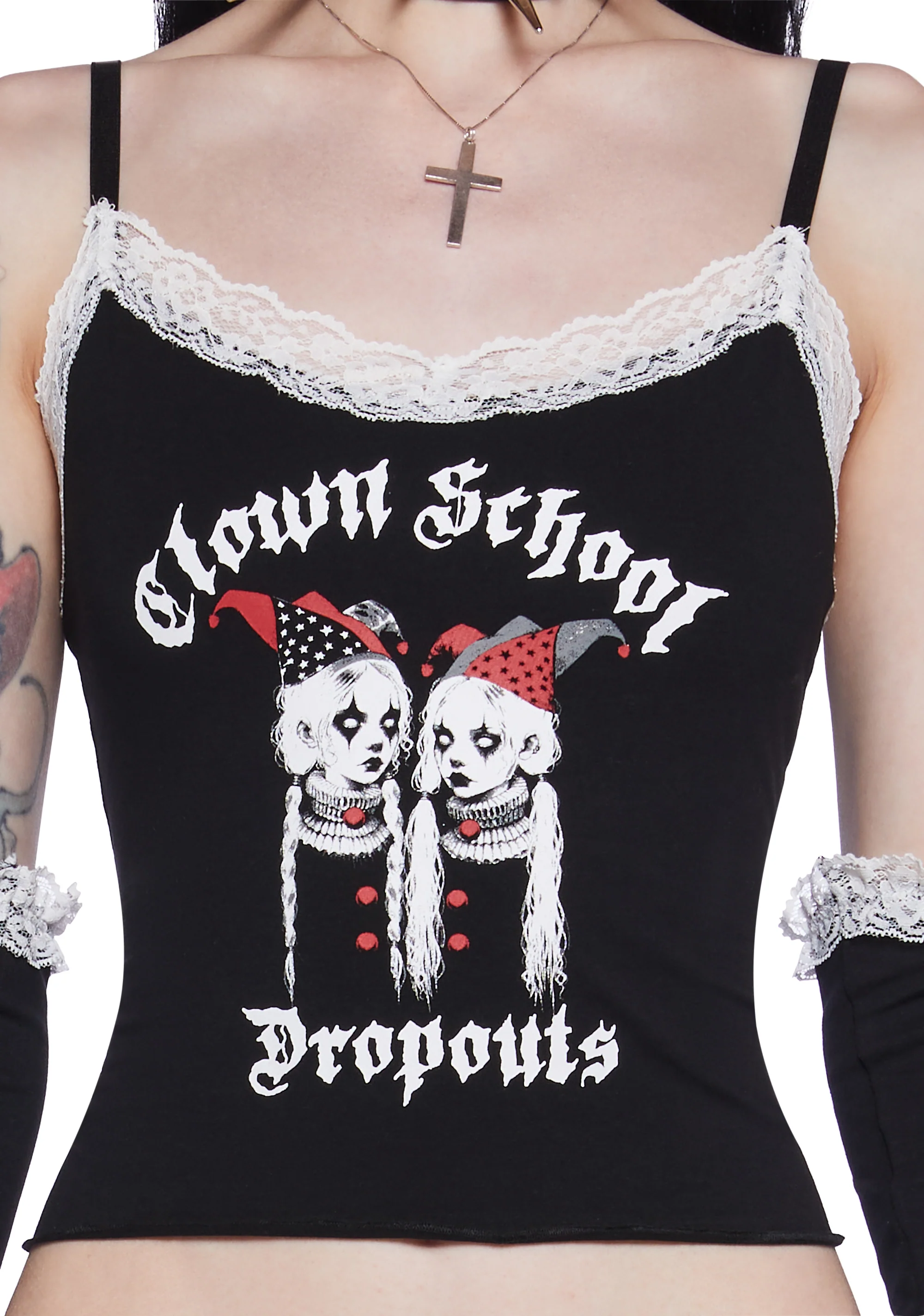 Down To Clown Graphic Tank And Arm Warmers Set - Image 6