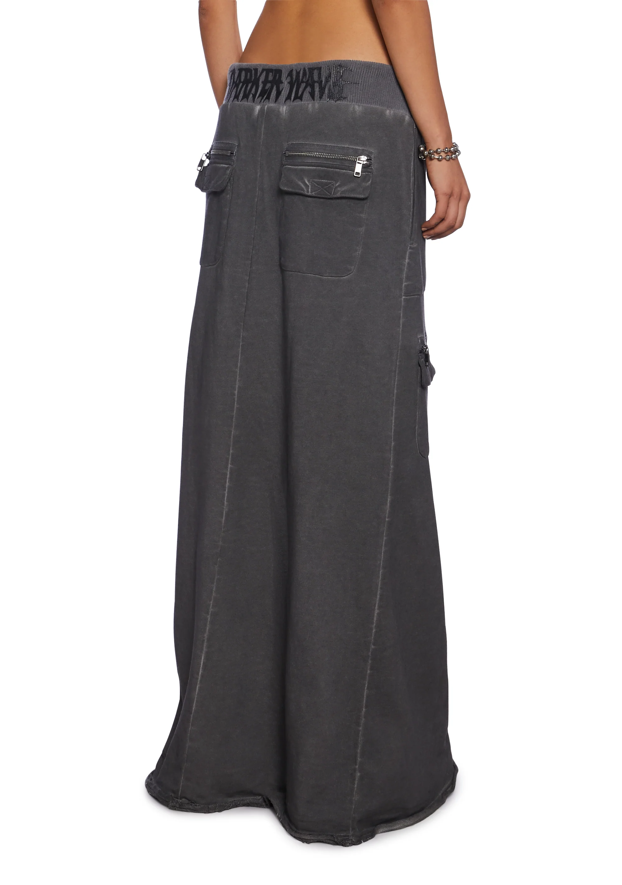 Downbeat Maxi Cargo Skirt - Black - Image 5