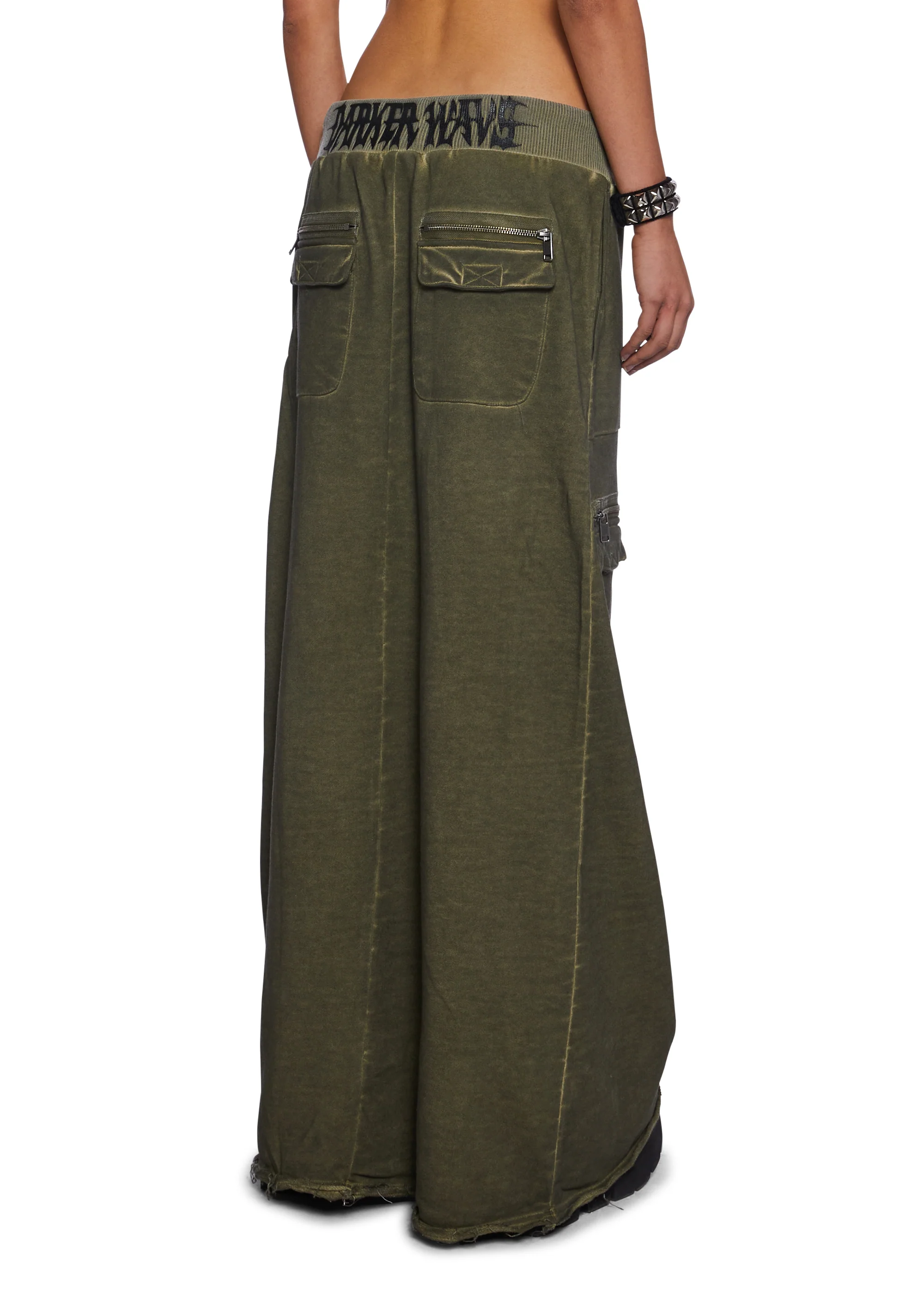 Downbeat Maxi Cargo Skirt - Green - Image 4