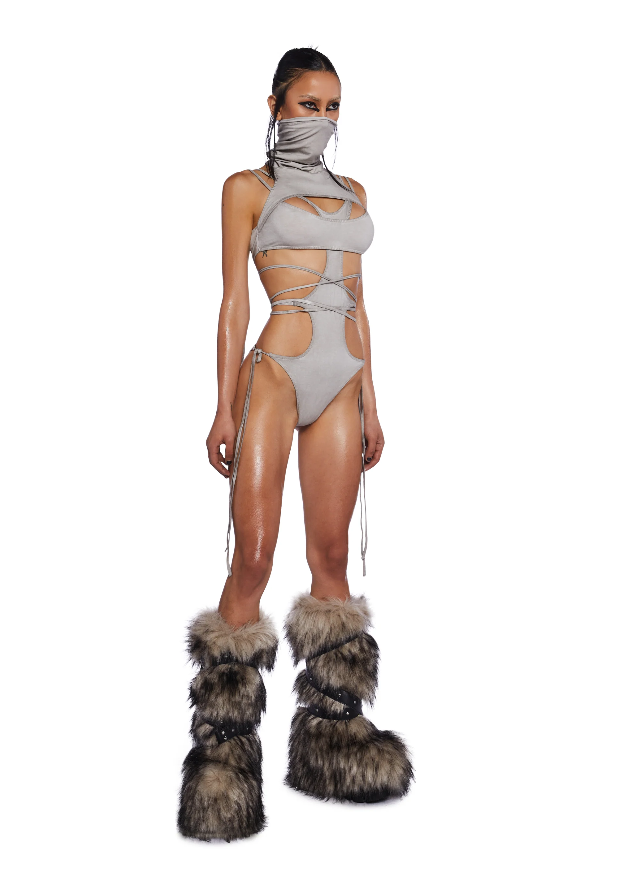 Downbeat Strappy Bleached Bodysuit - Image 2
