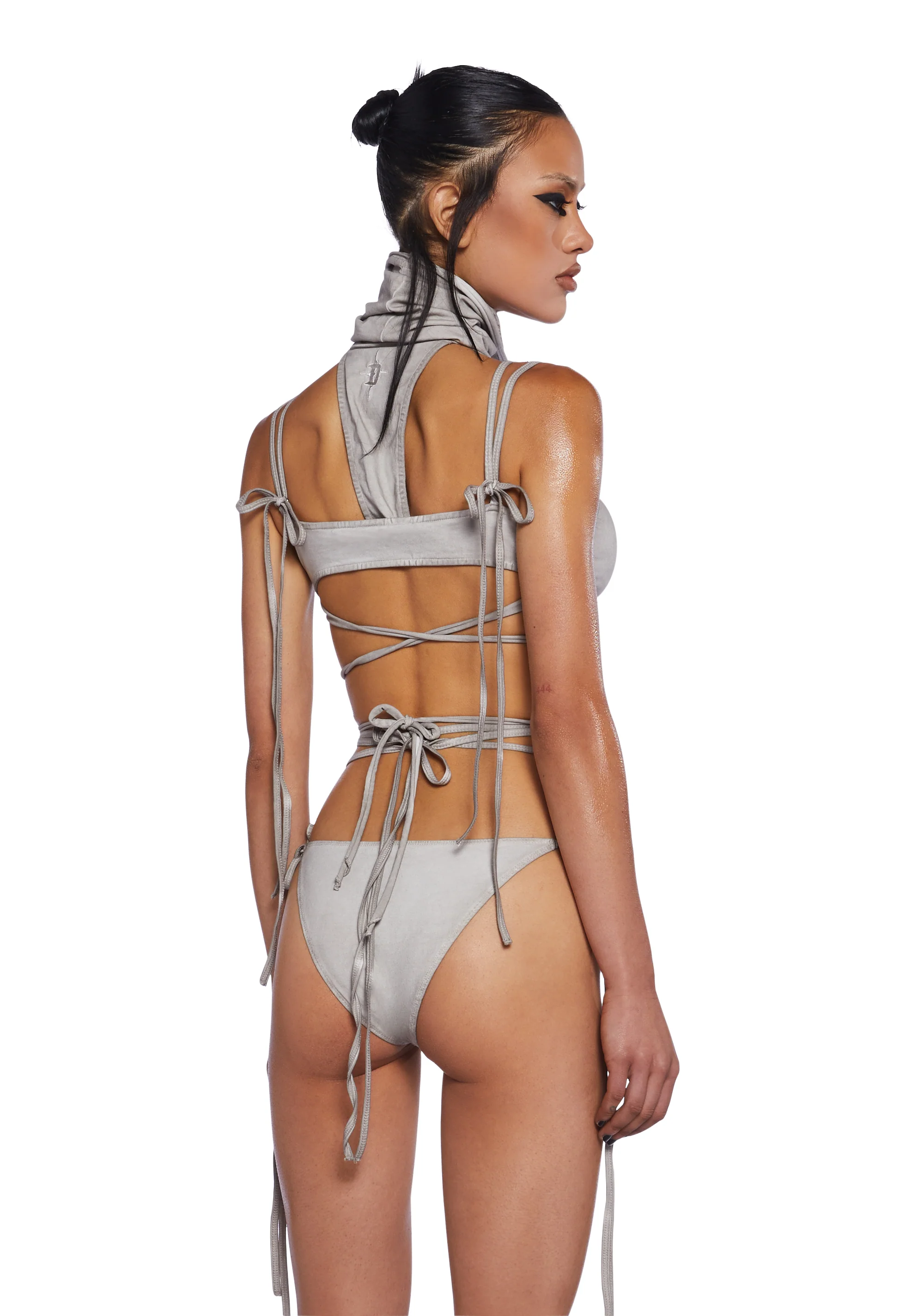 Downbeat Strappy Bleached Bodysuit - Image 4