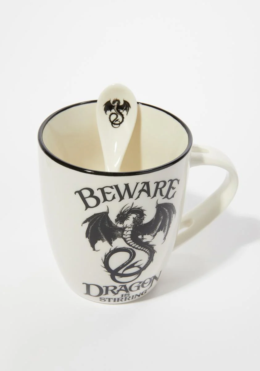 Dragon Is Stirring Cup And Spoon - Image 3