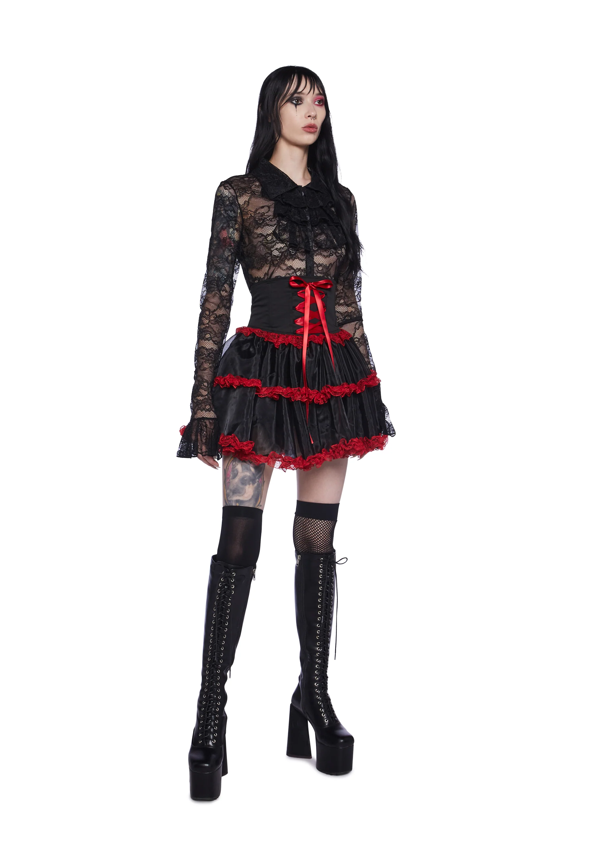 Dreaded Delight Lace Top - Image 3