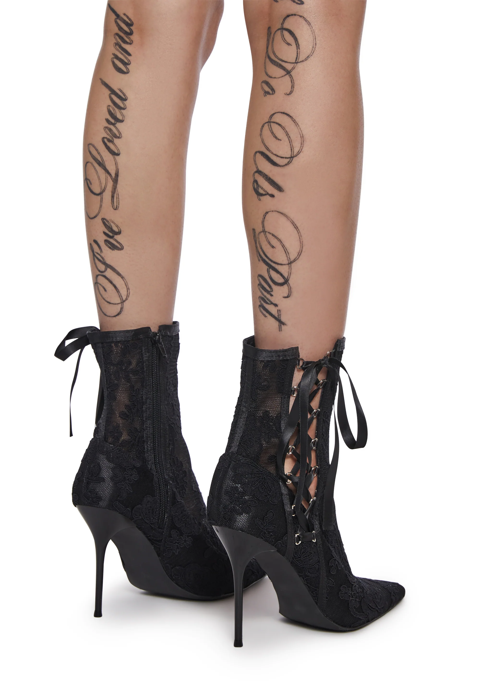 Dream Boulevard Lace Booties - Image 4