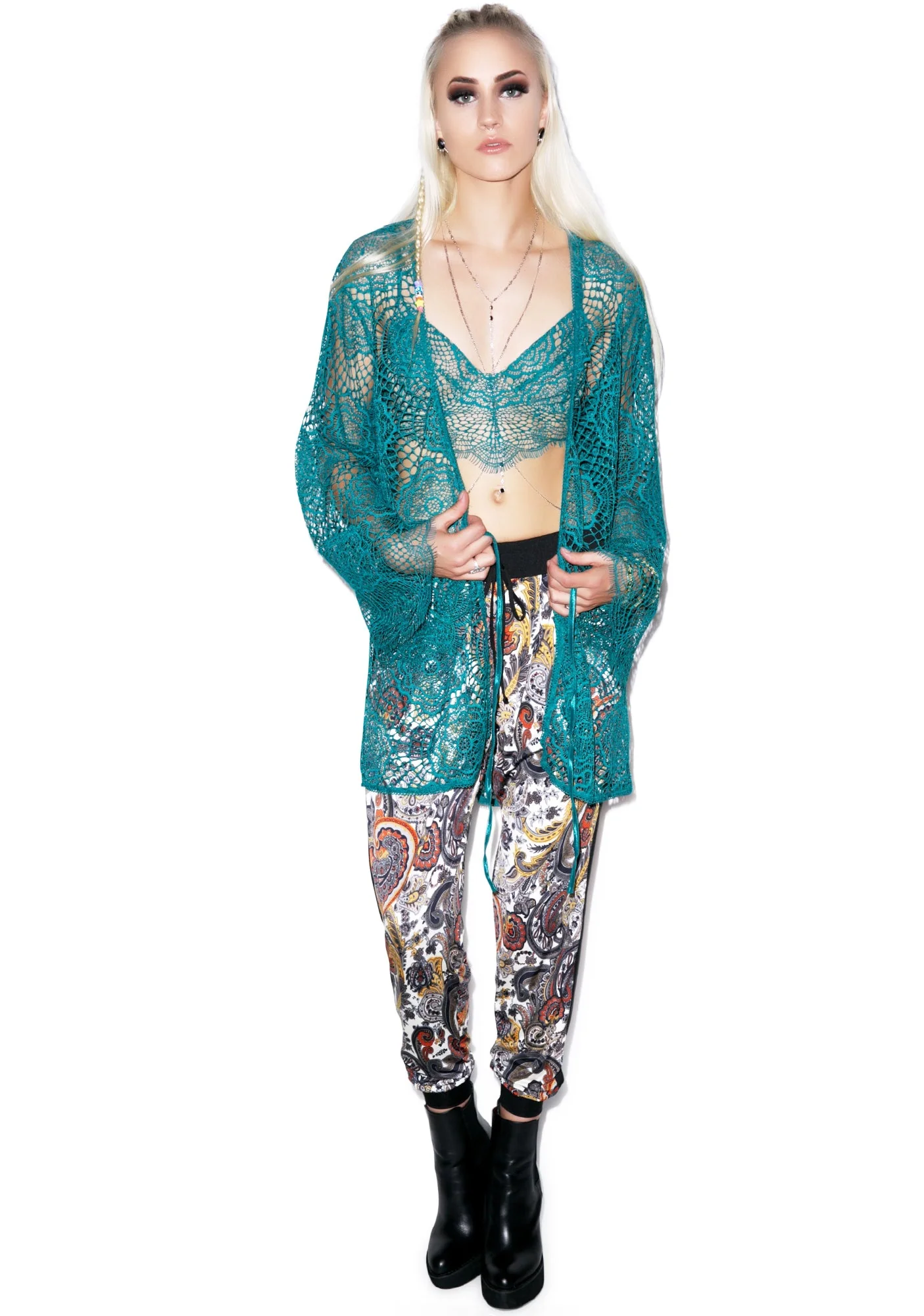 Dream Girl Short Robe - Light Blue - Image 10