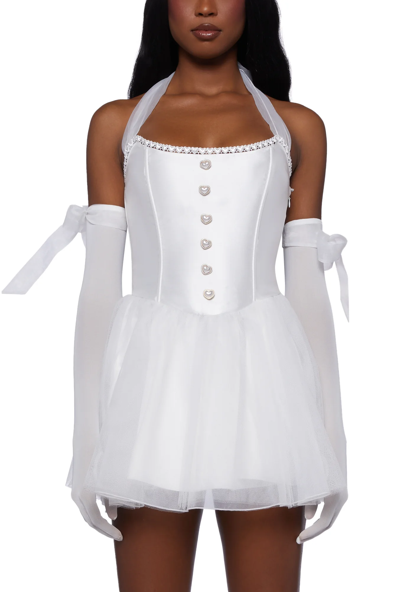 Dream Of You Mini Dress- White - Image 5