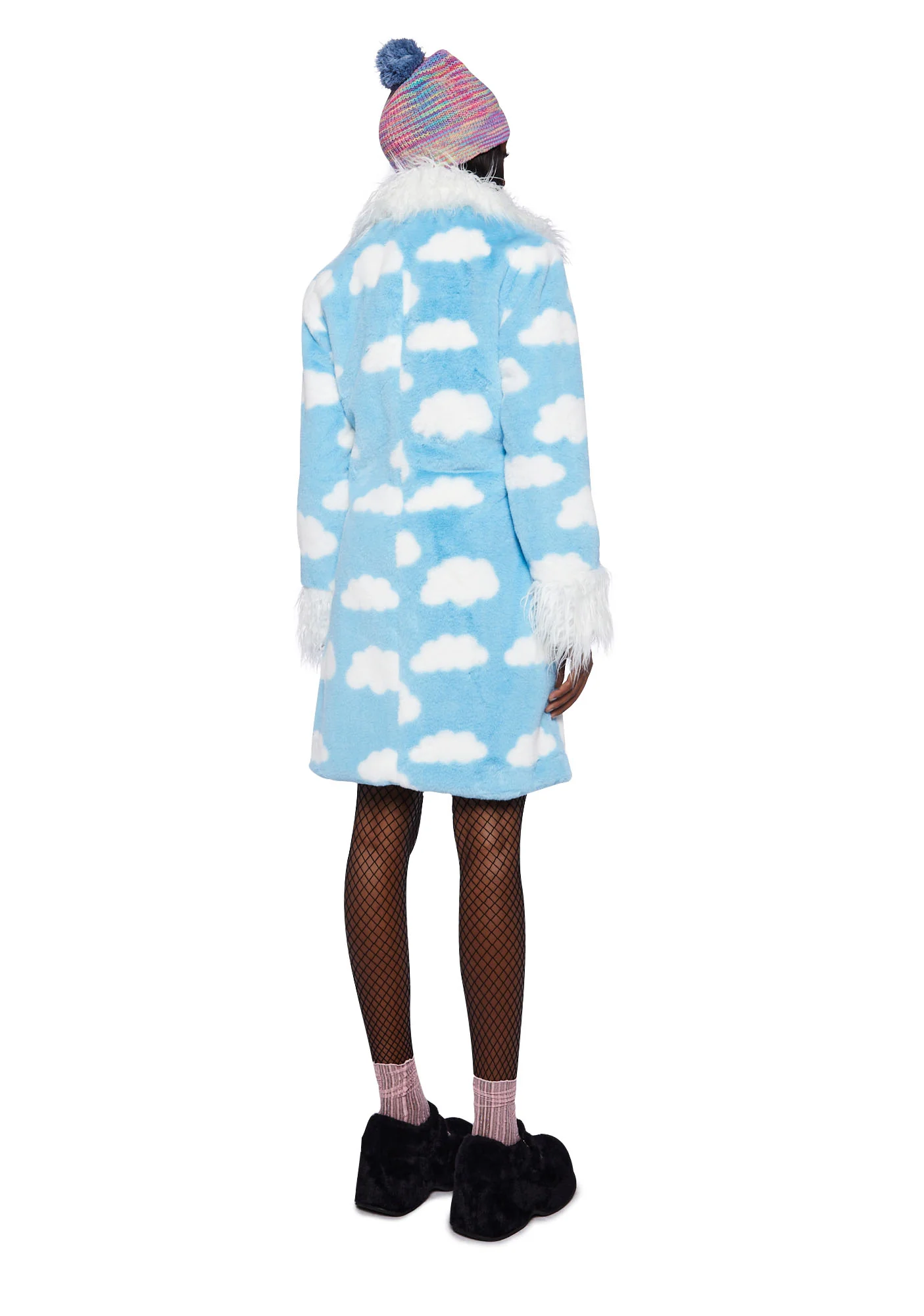 Dreamscape Love Faux Fur Coat - Image 4
