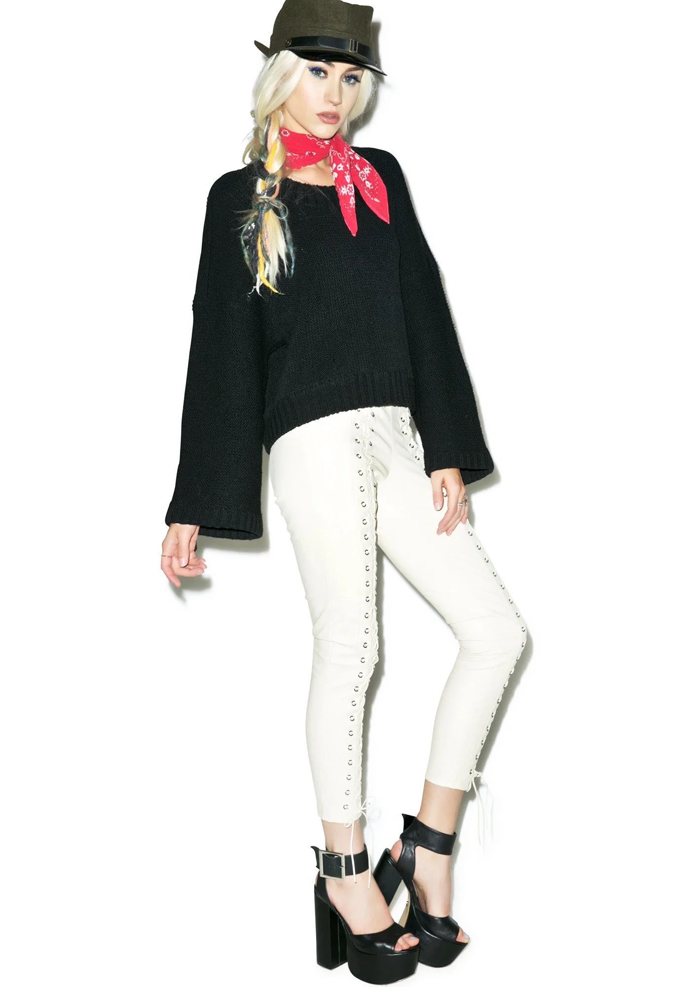 Dreamweaver Hand Knit Sweater - Gray - Image 11