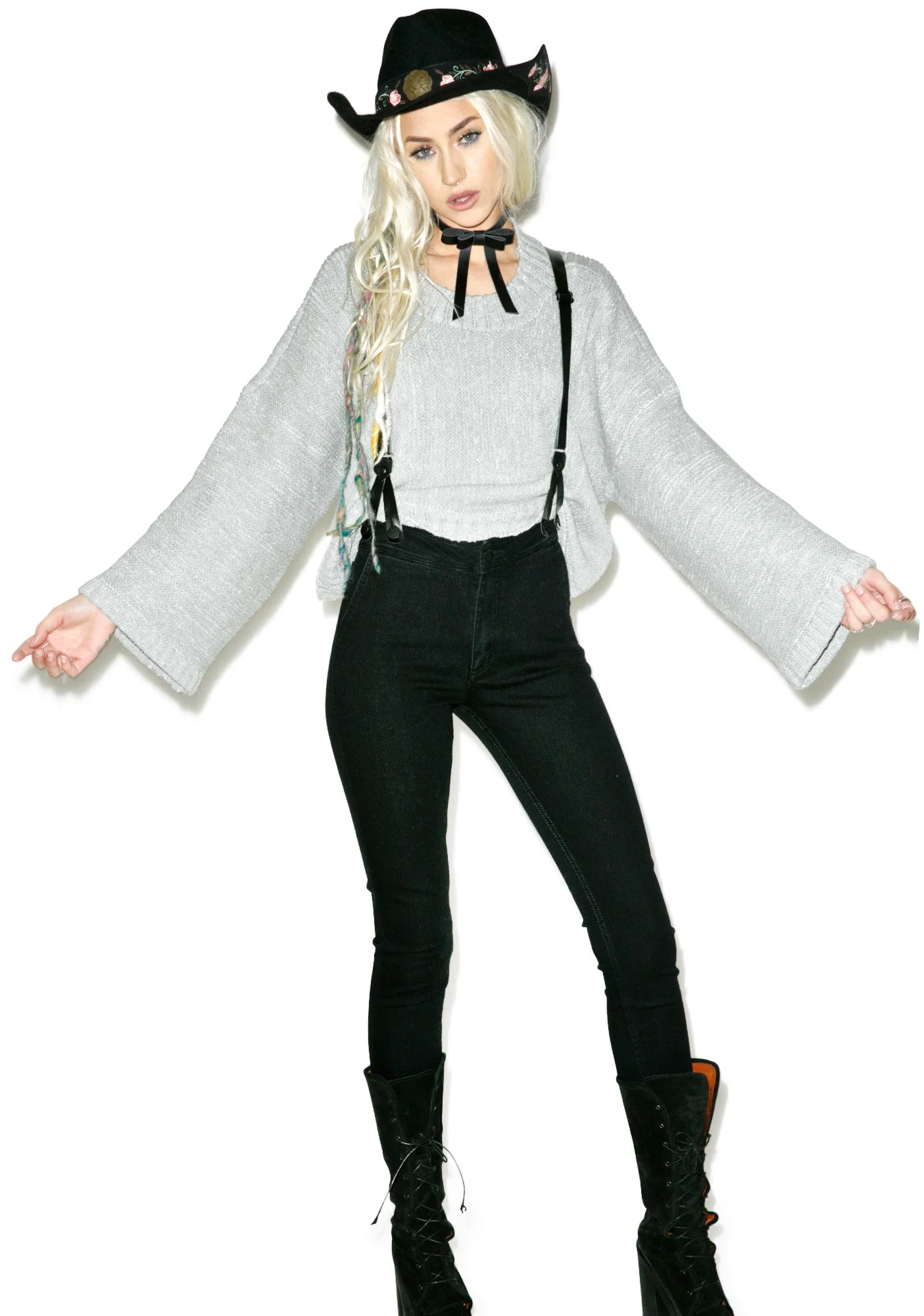 Dreamweaver Hand Knit Sweater - Gray - Image 15