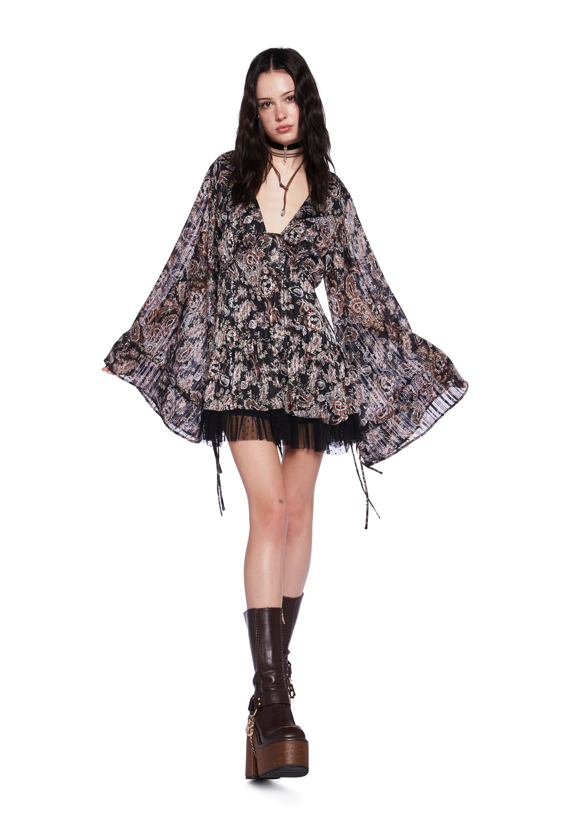 Dreamy Dusk Mini Dress - Multi - Image 6