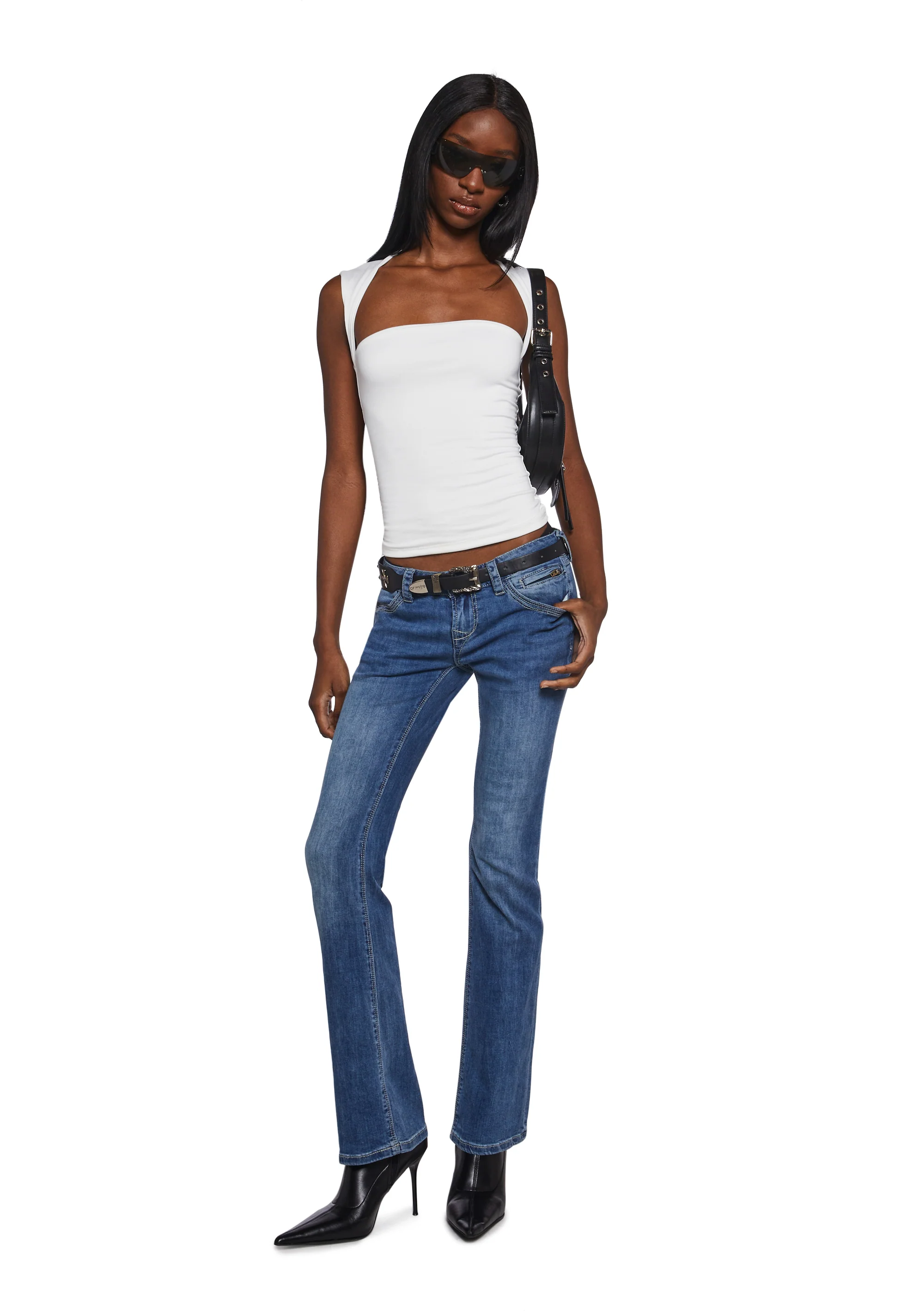 Dress Code Violation Crop Top - Ivory - Image 2