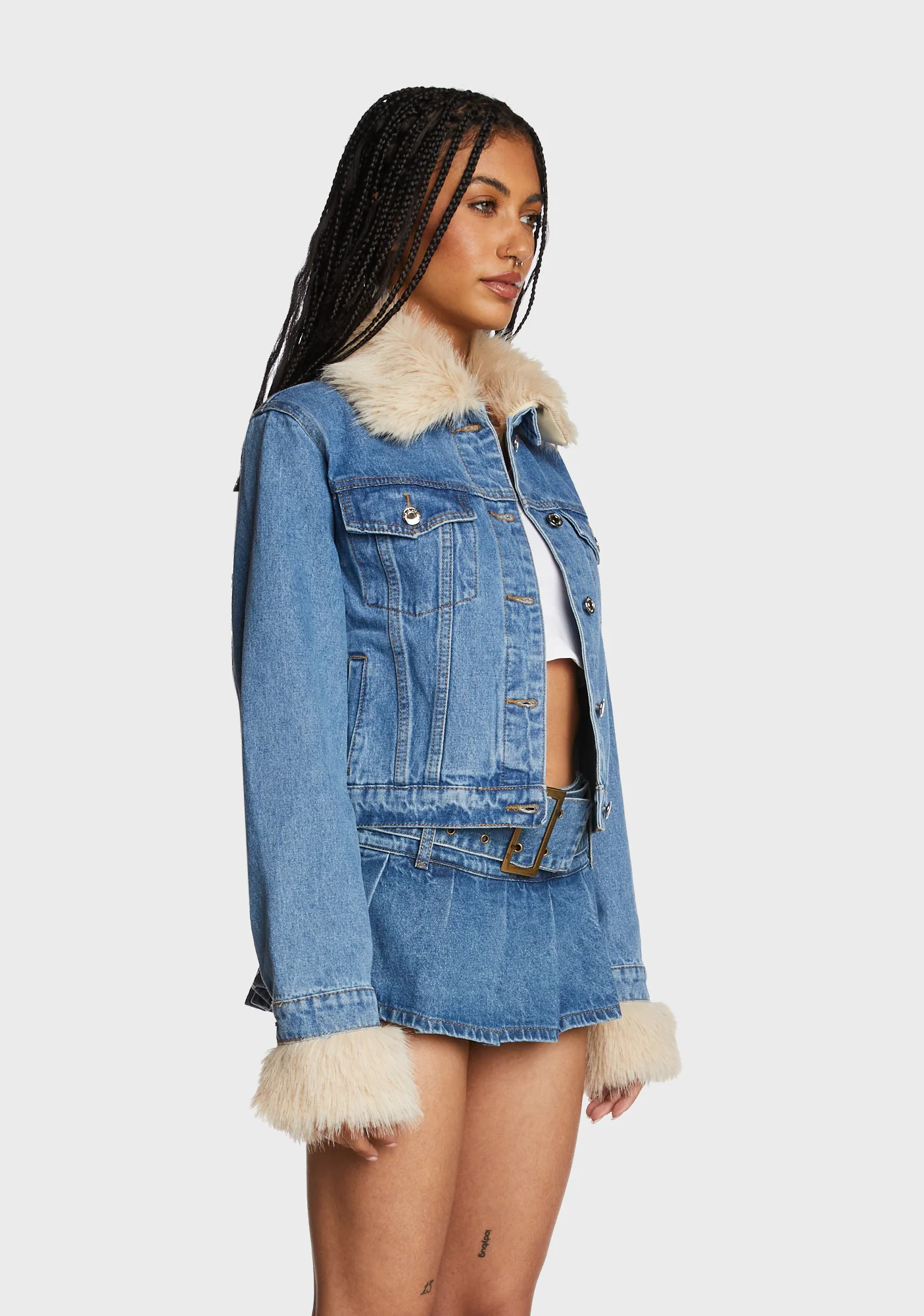 Drew Faux Fur Trim Jacket - Image 3
