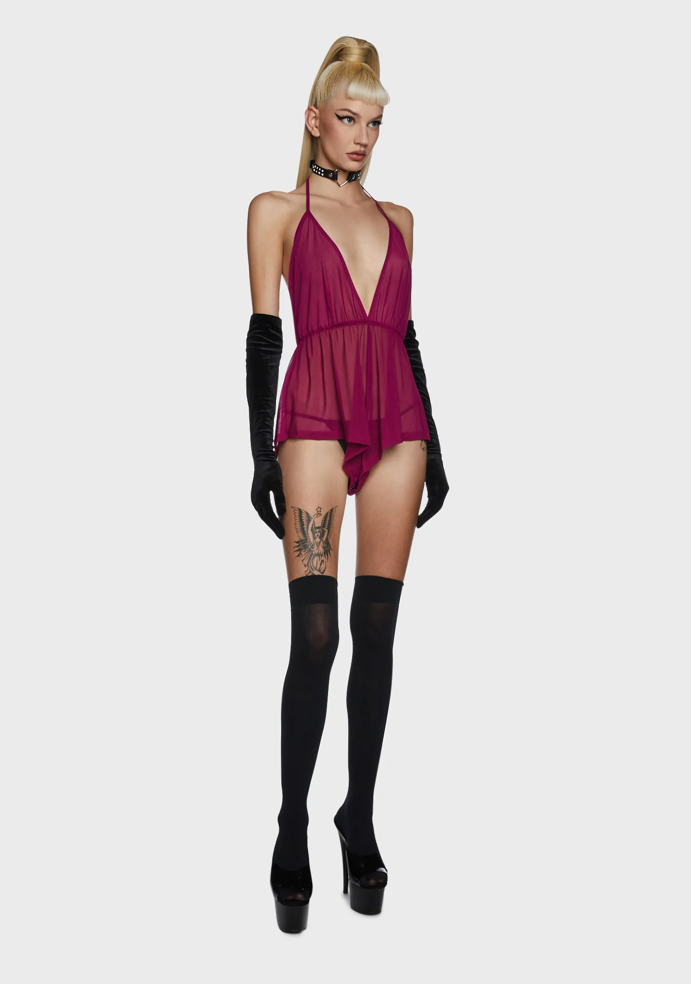 Drifting Memories Sheer Romper - Image 5