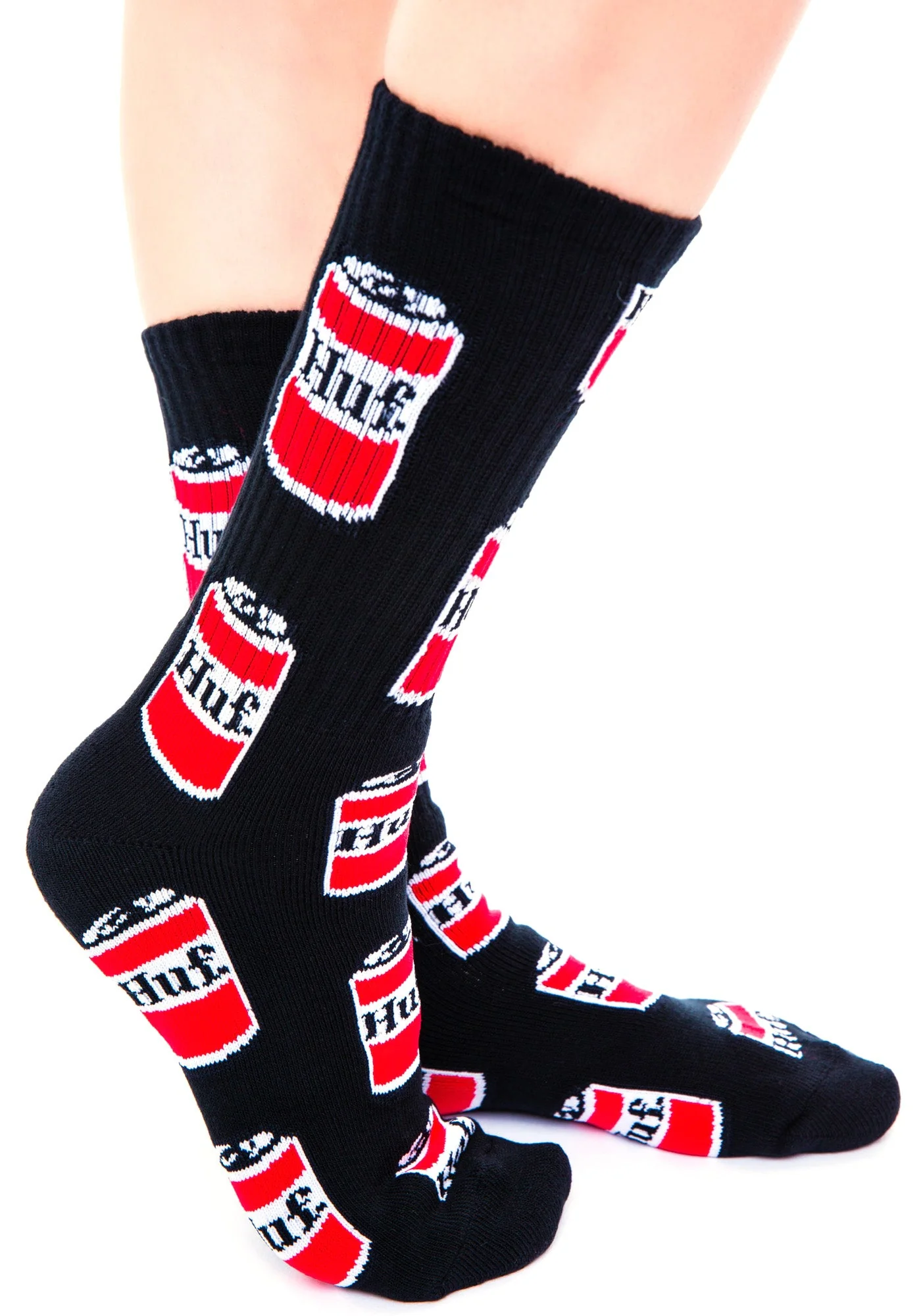 Drink Up Crew Sock - Black - Image 3