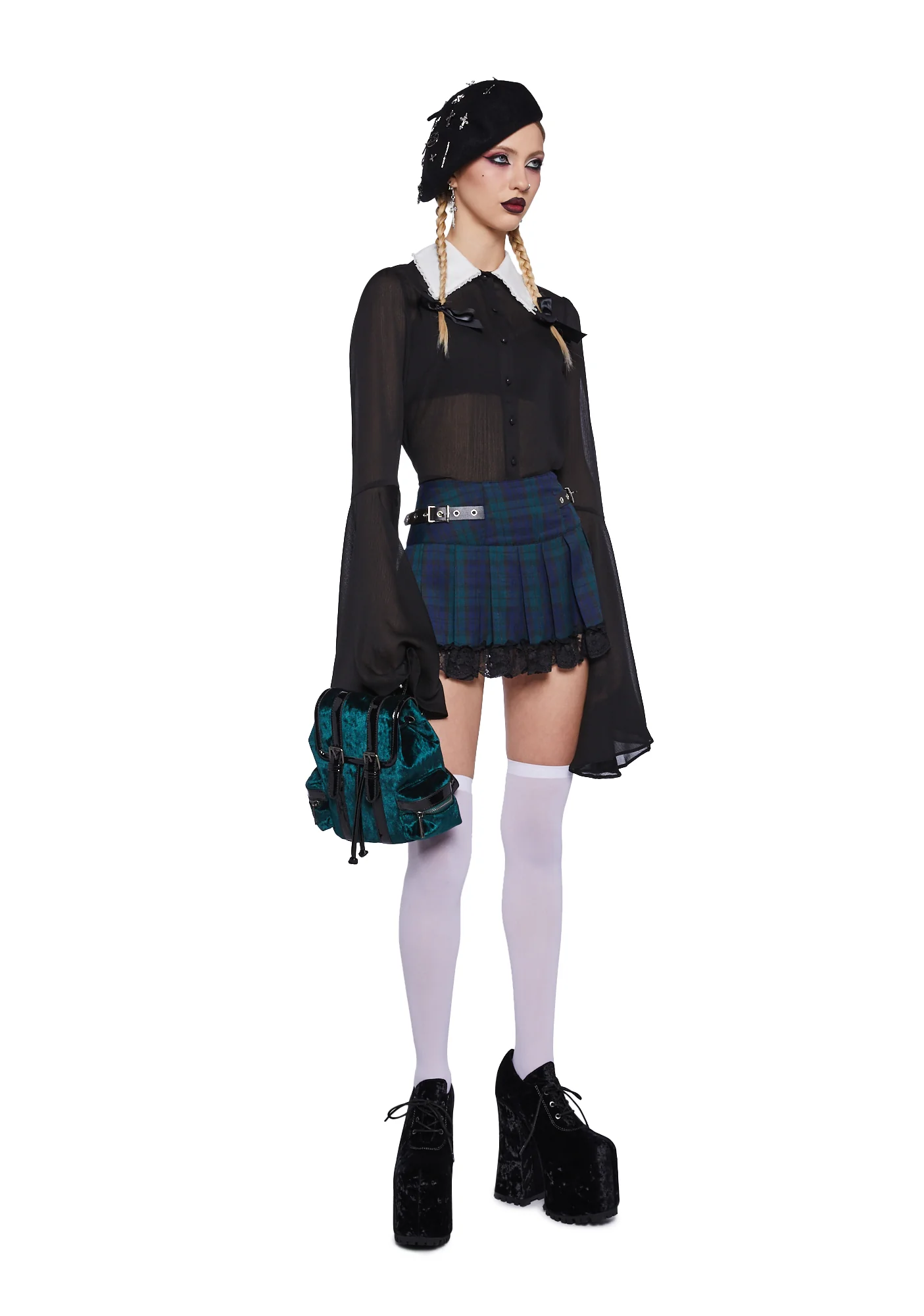 Dropping Ink Sheer Blouse - Image 2
