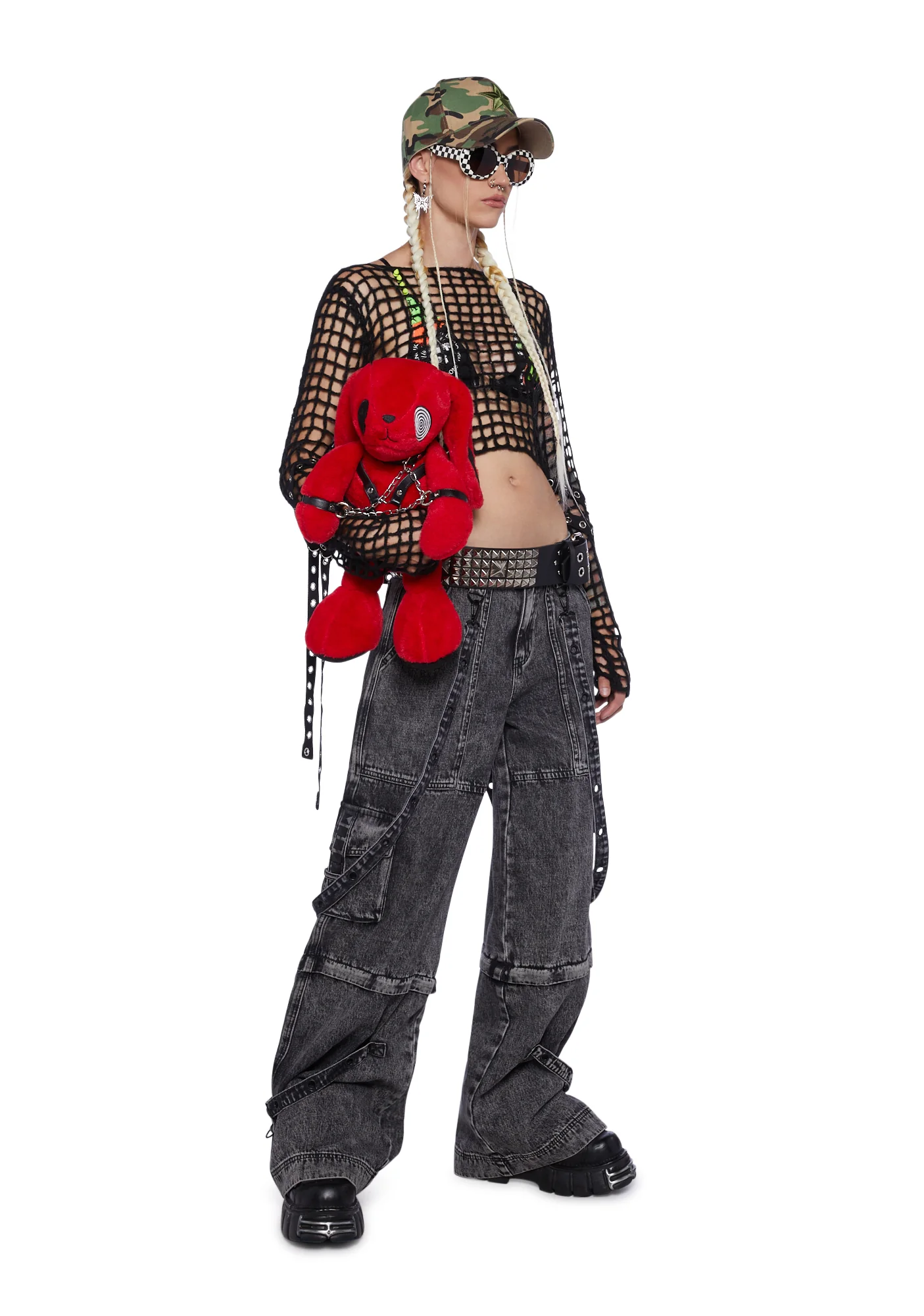 Dual Delight Convertible Jeans - Gray - Image 2