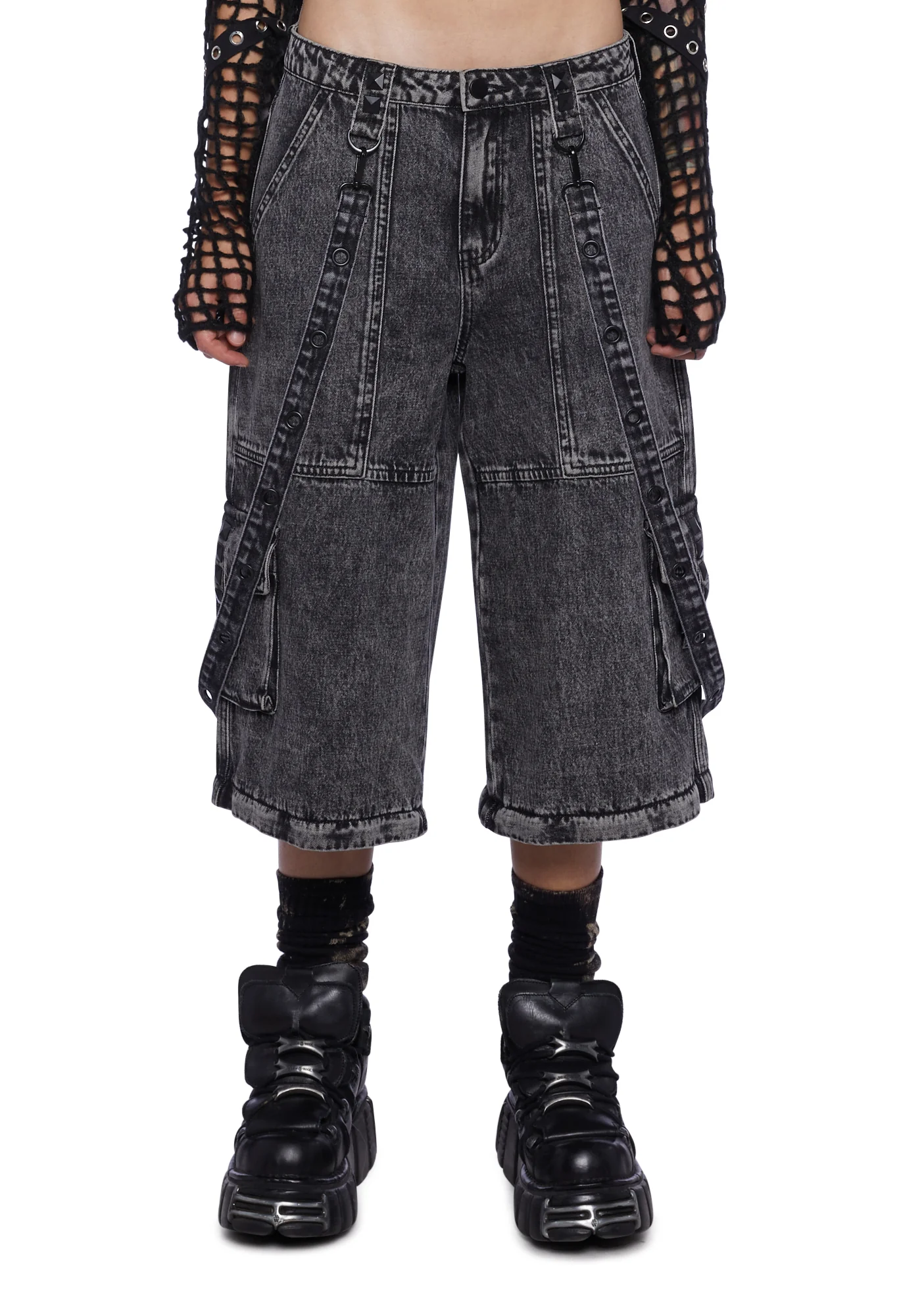 Dual Delight Convertible Jeans - Gray - Image 5