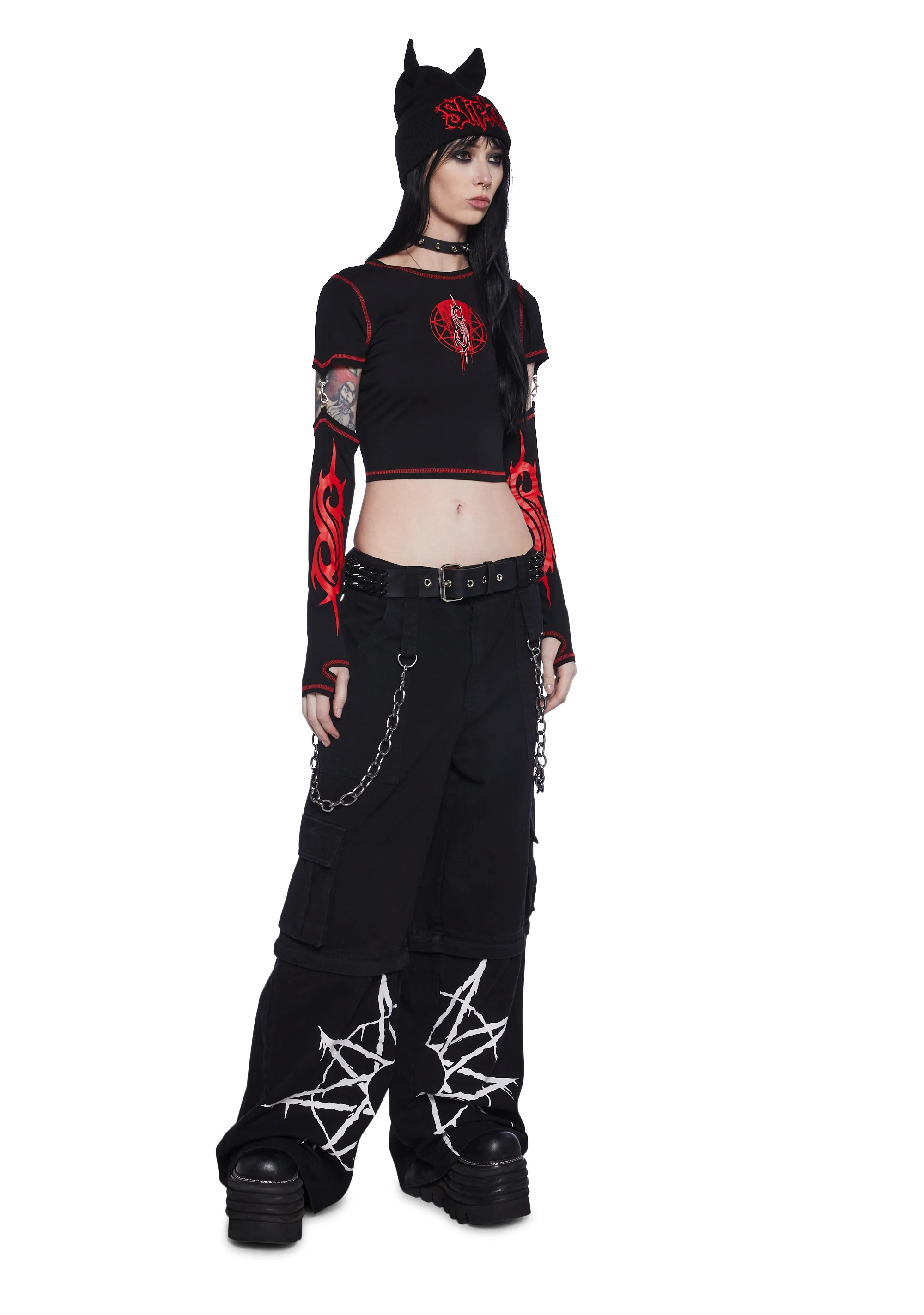 Duality Graphic Tee With Removable Sleeves - Image 2