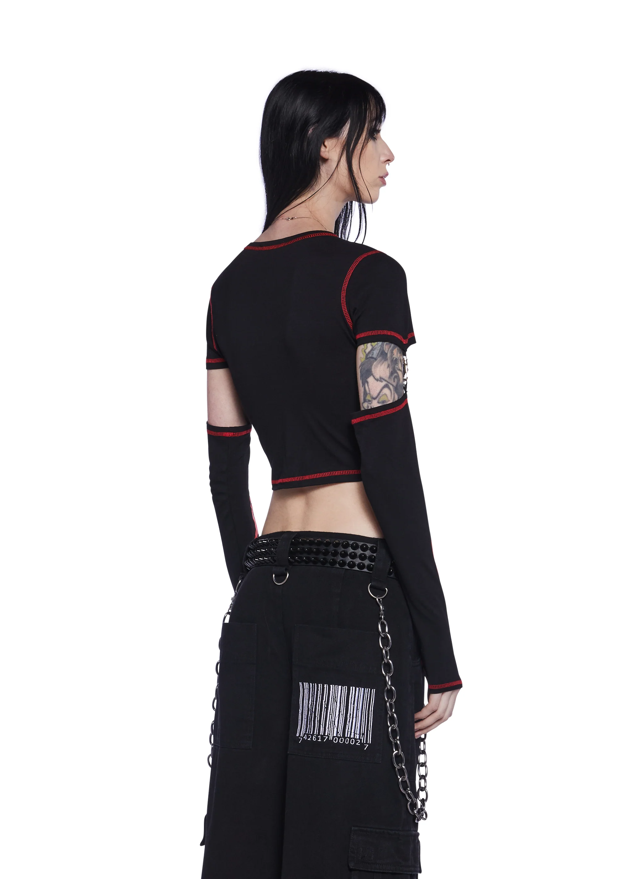 Duality Graphic Tee With Removable Sleeves - Image 4