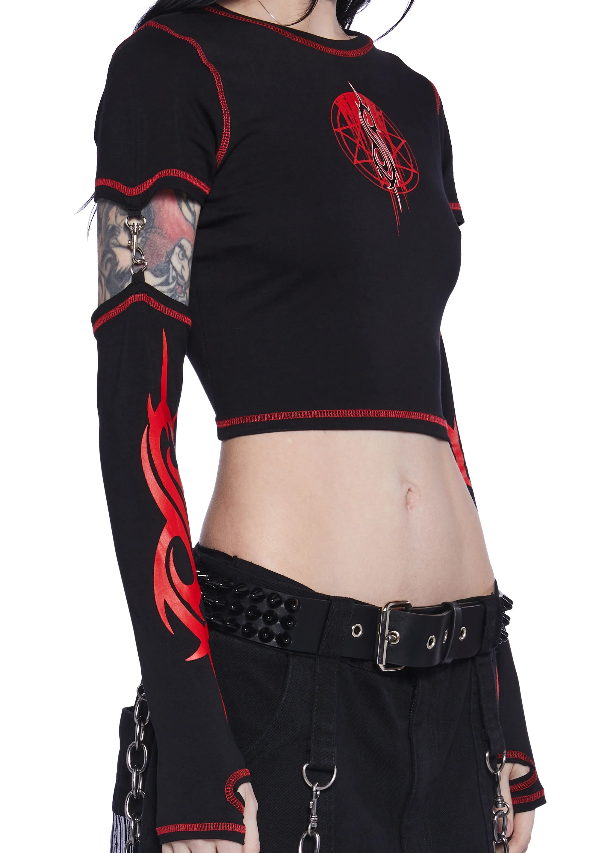 Duality Graphic Tee With Removable Sleeves - Image 5