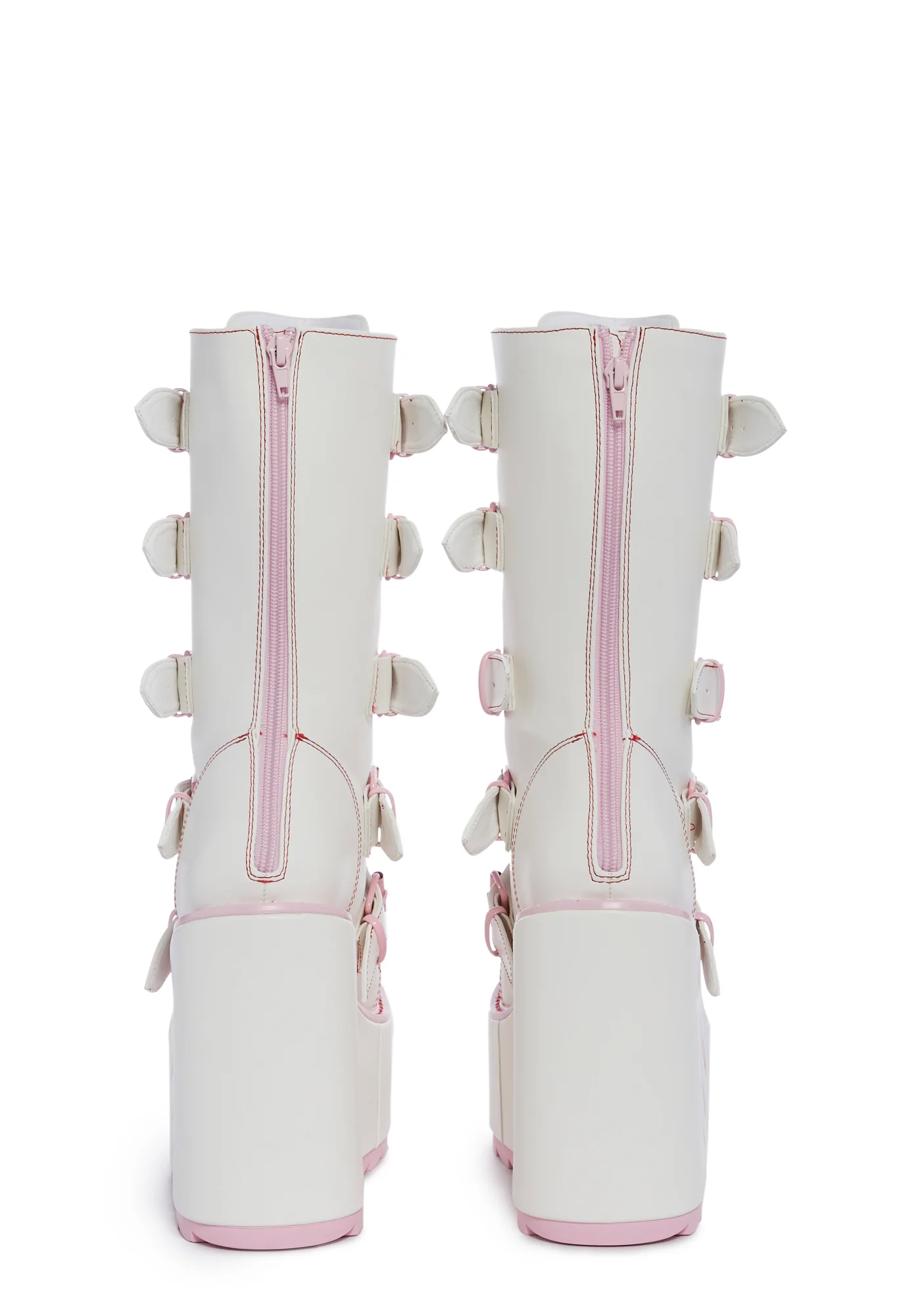 Dune Gloomy Platform Boots - White - Image 4