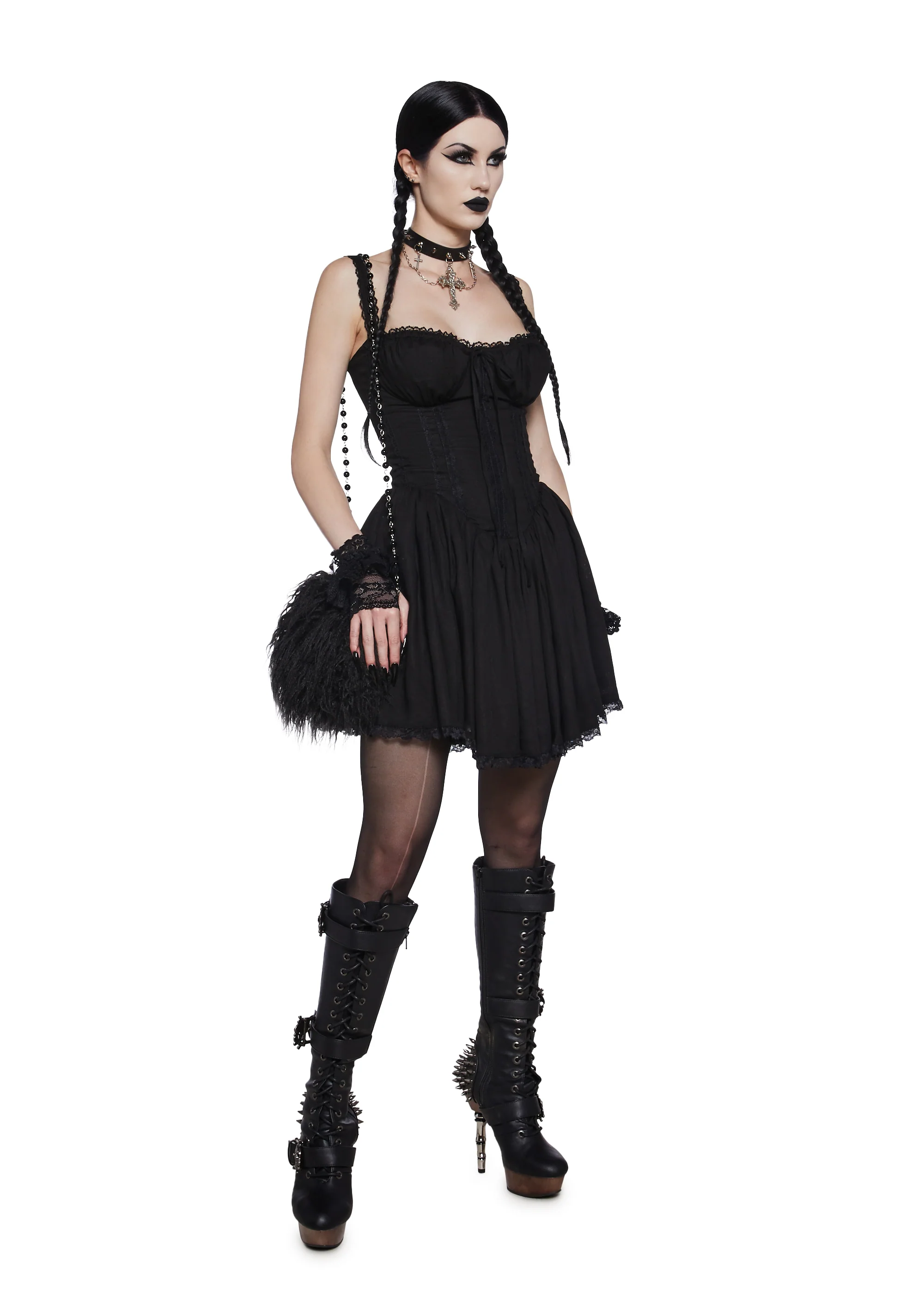 Dusk Romance Mini Dress - Image 2